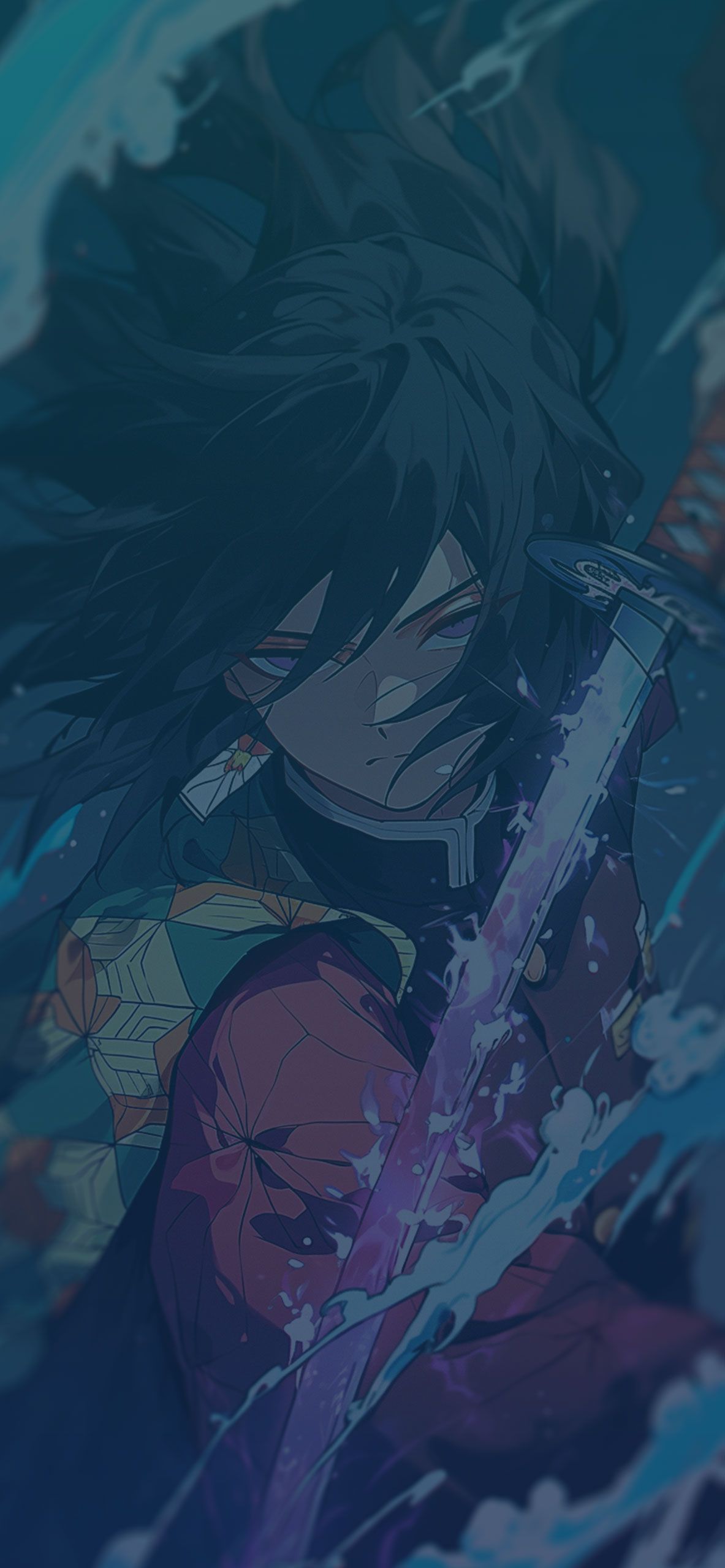 1183x2560 Demon Slayer Giyu Tomioka with Katana
