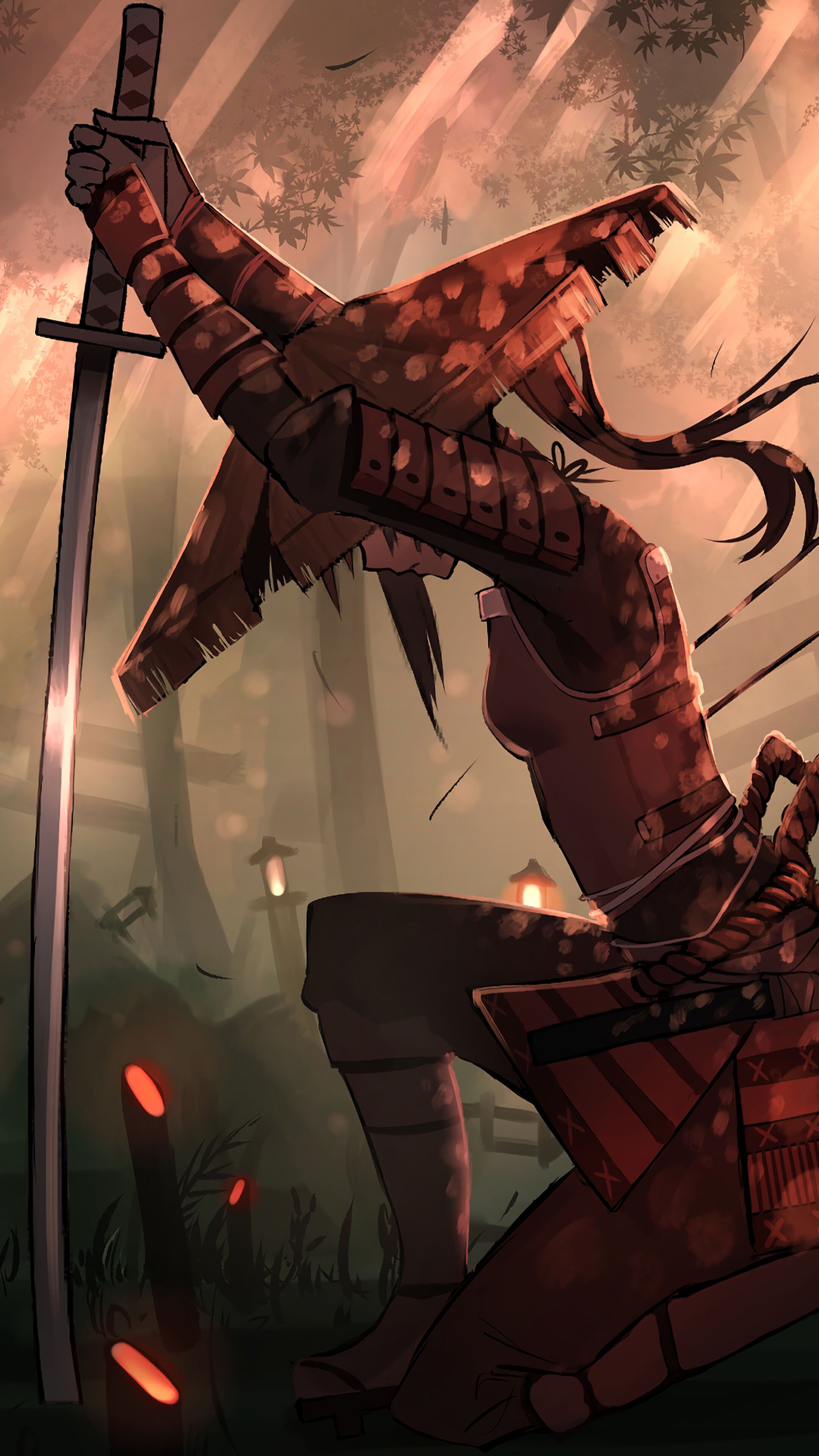 2160x3840 Katana Phone Wallpaper