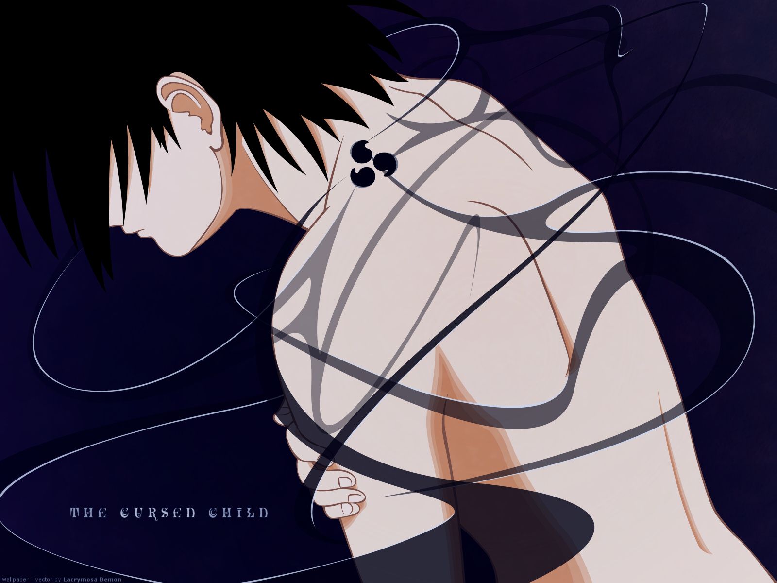 1600x1200 Sasuke Uchiha and Scan