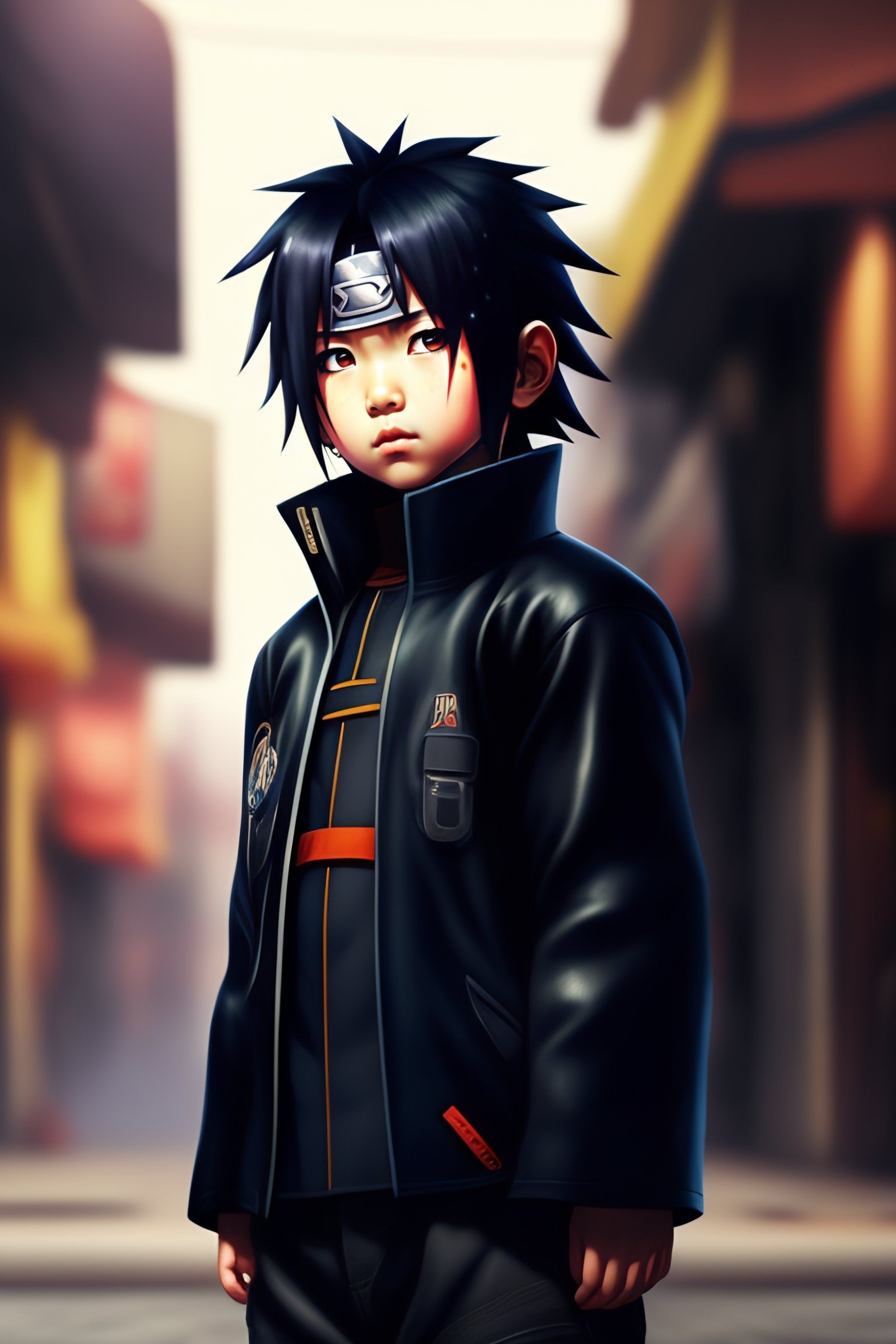 2048x3072 Lexica Uchiha child, black
