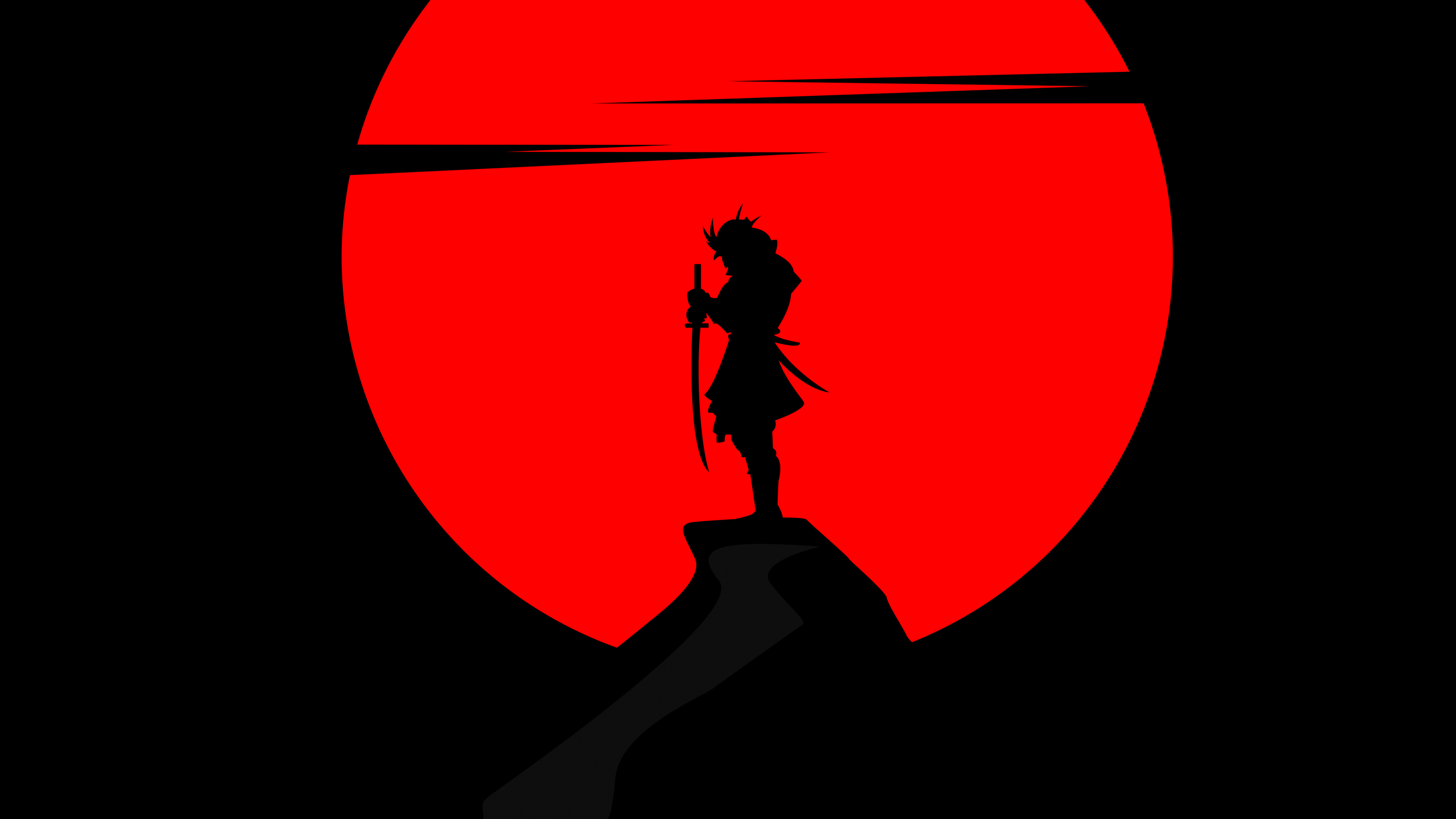 3840x2160 Samurai Wallpaper 4K, Katana, Warrior, Immortal, Sun