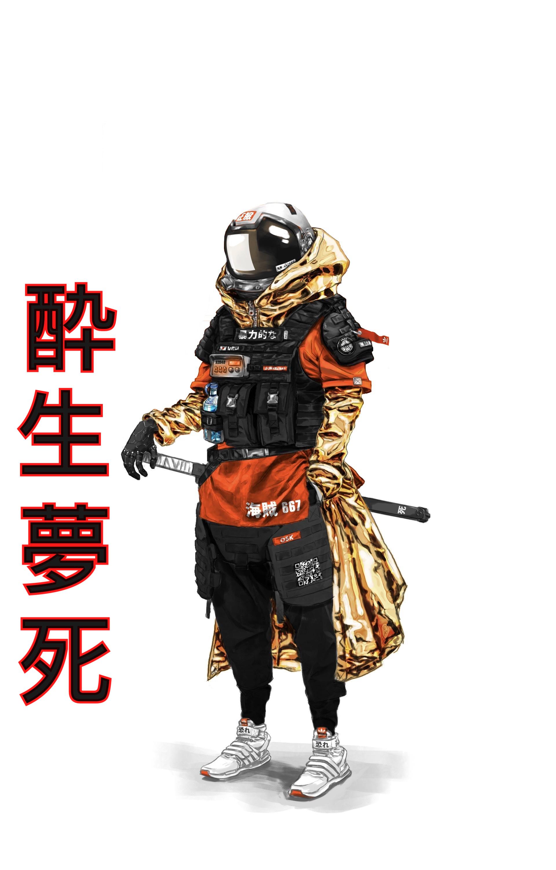 1919x3000 Space Pirate Urban Ninja “drunken Life