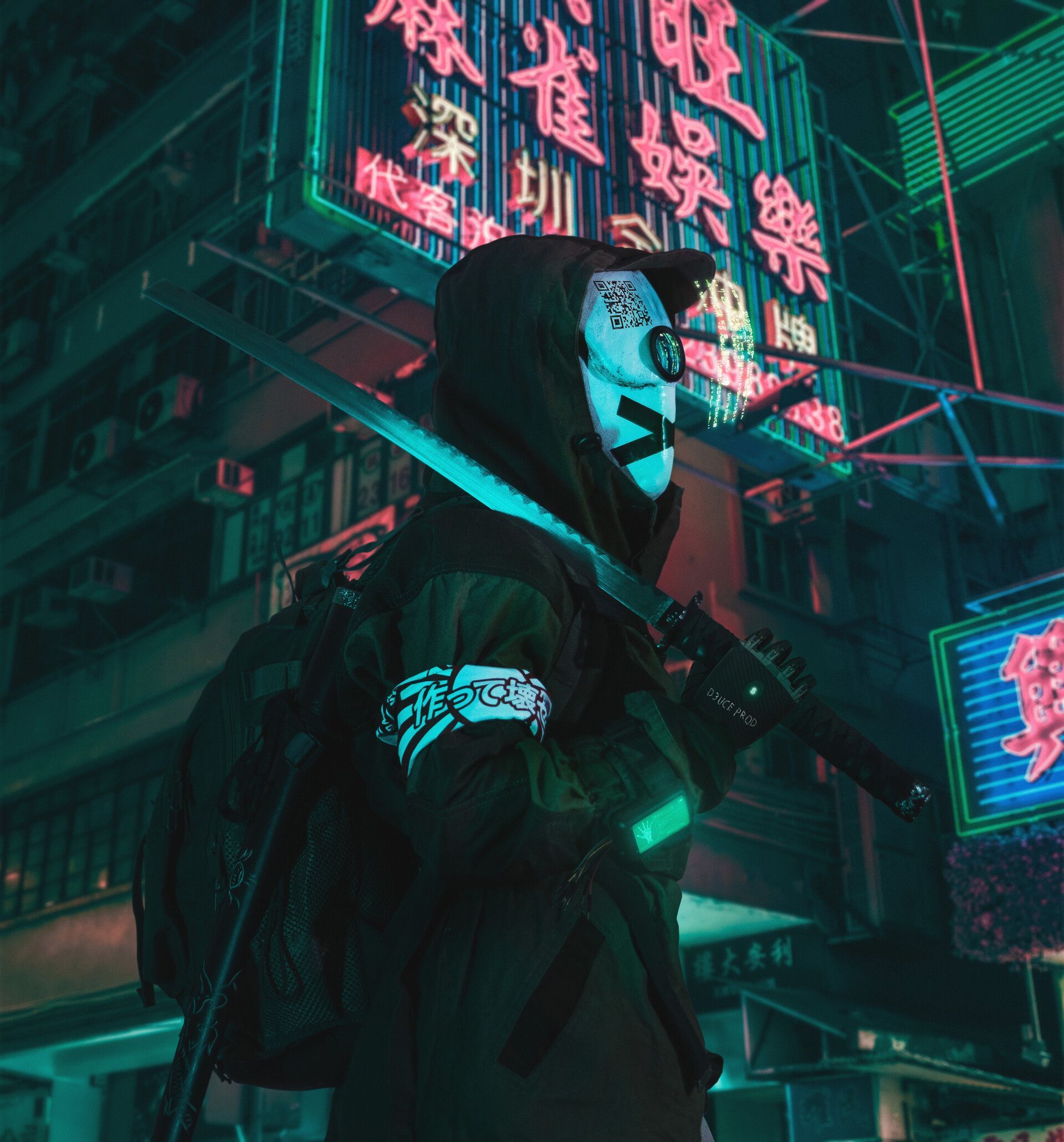 1920x2060 urban ninja (cyberpunk)