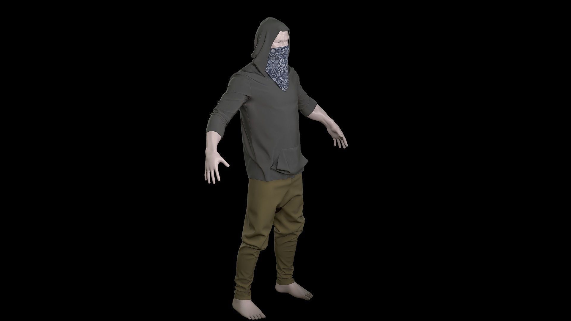 1920x1080 Urban Ninja character Concept