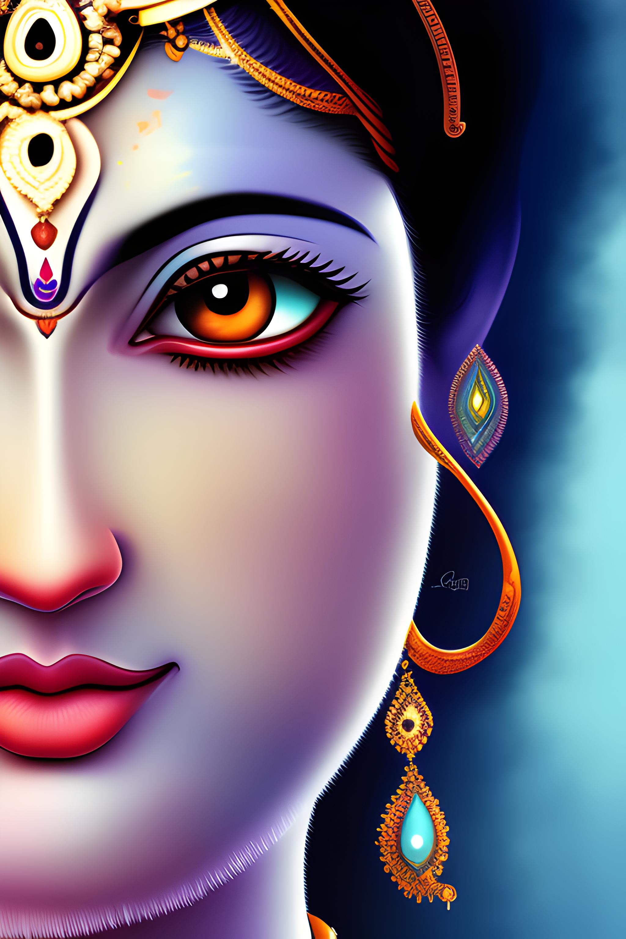 Krishna Face Wallpapers - Top Free Krishna Face Backgrounds ...