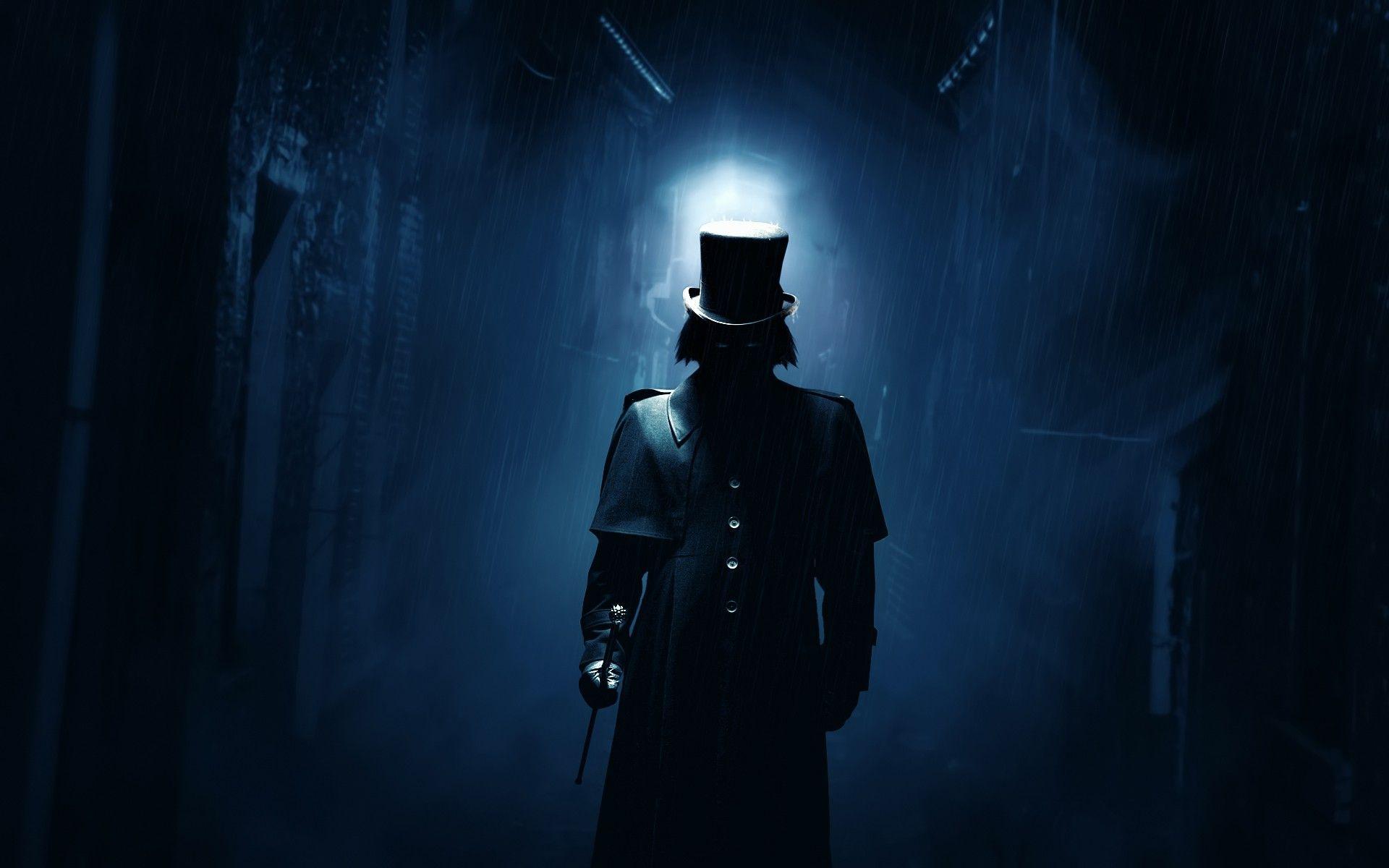 1920x1200 Man in a dark alley wallpaper