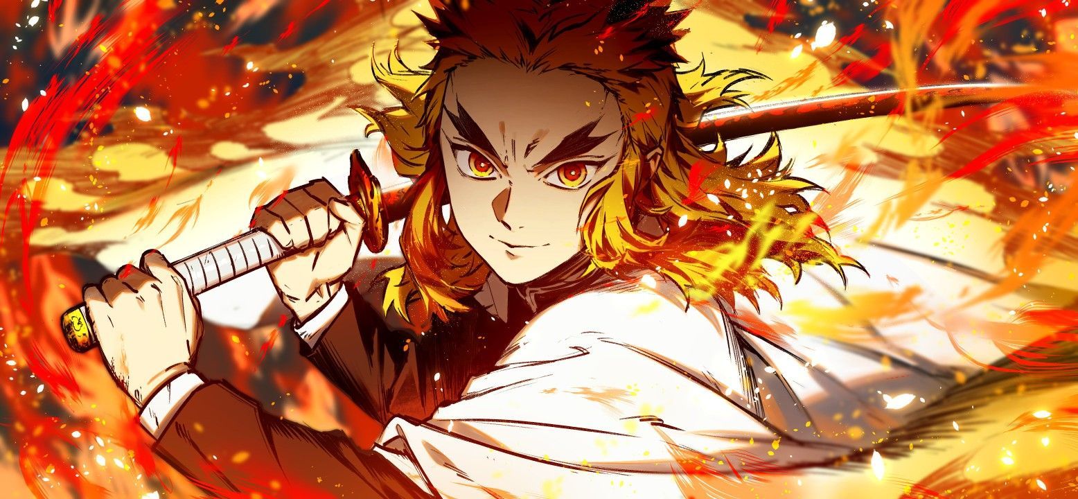 1556x720 Kyojuro Rengoku • Demon Slayer