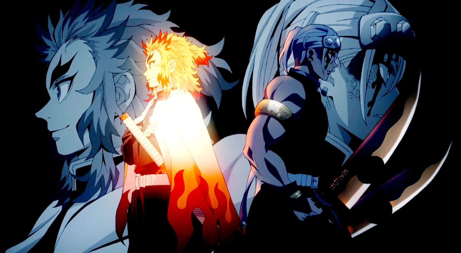 1920x1055 Rengoku And Tengen Wallpaper