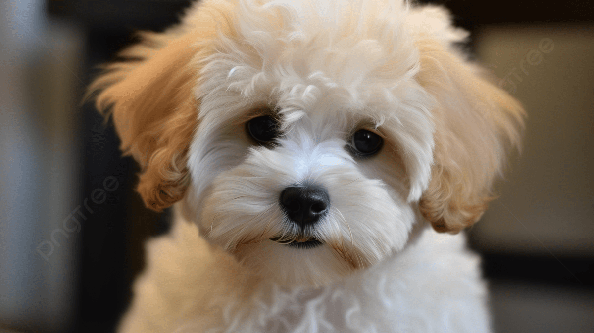 1200x673 White Fluffy Poodle Puppy Is Staring At