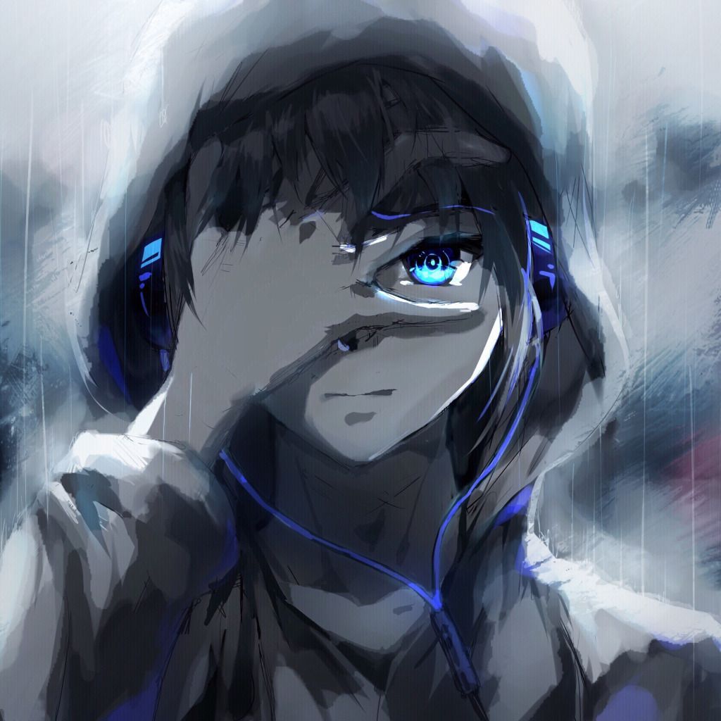 1024x1024 art, guy, raku aohane