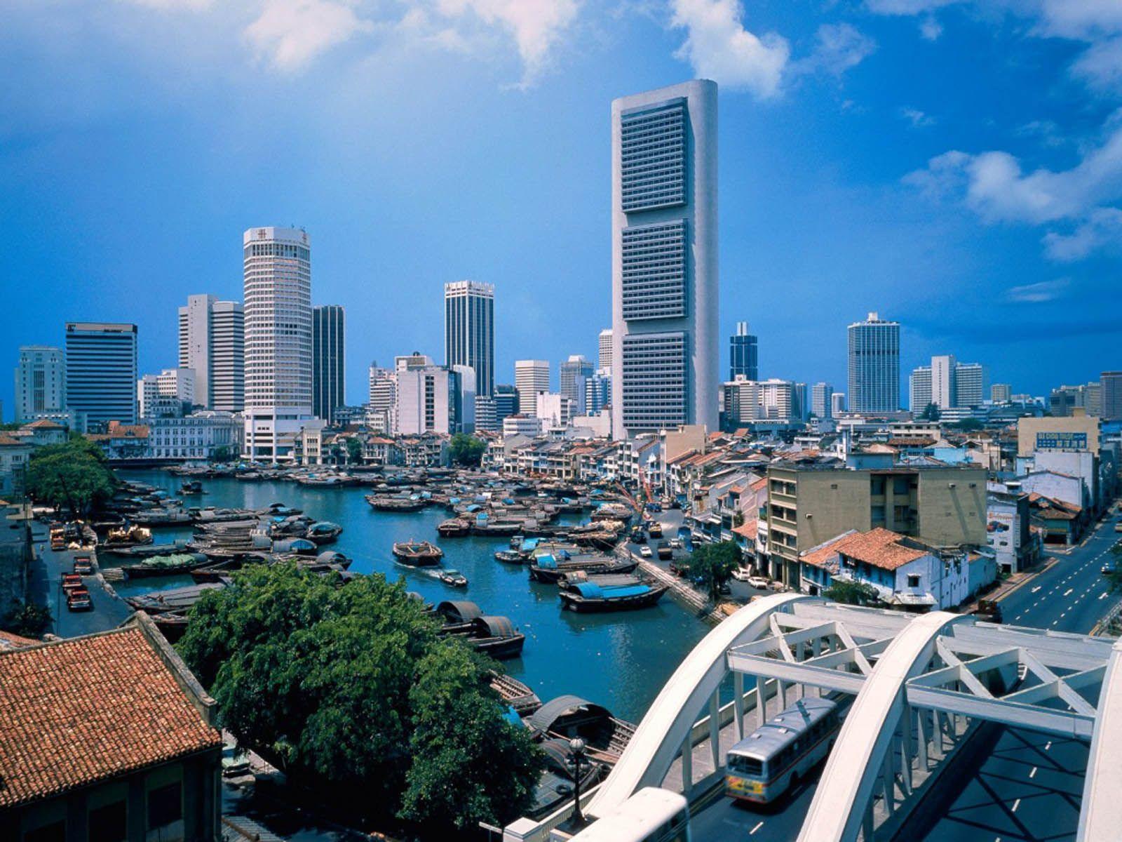 1600x1200 Desktop Wallpaper: Singapur City Desktop Wallpaper