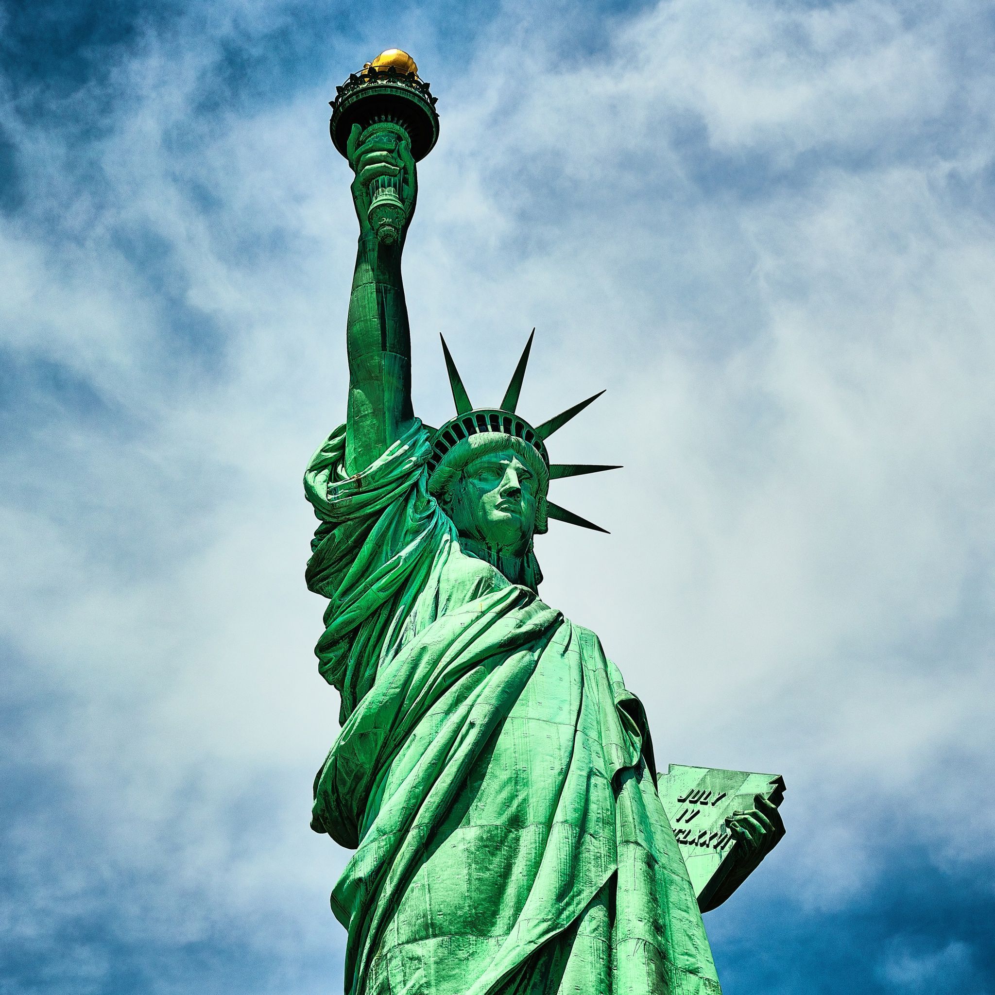 2048x2048 Statue of Liberty Wallpaper 4K, New