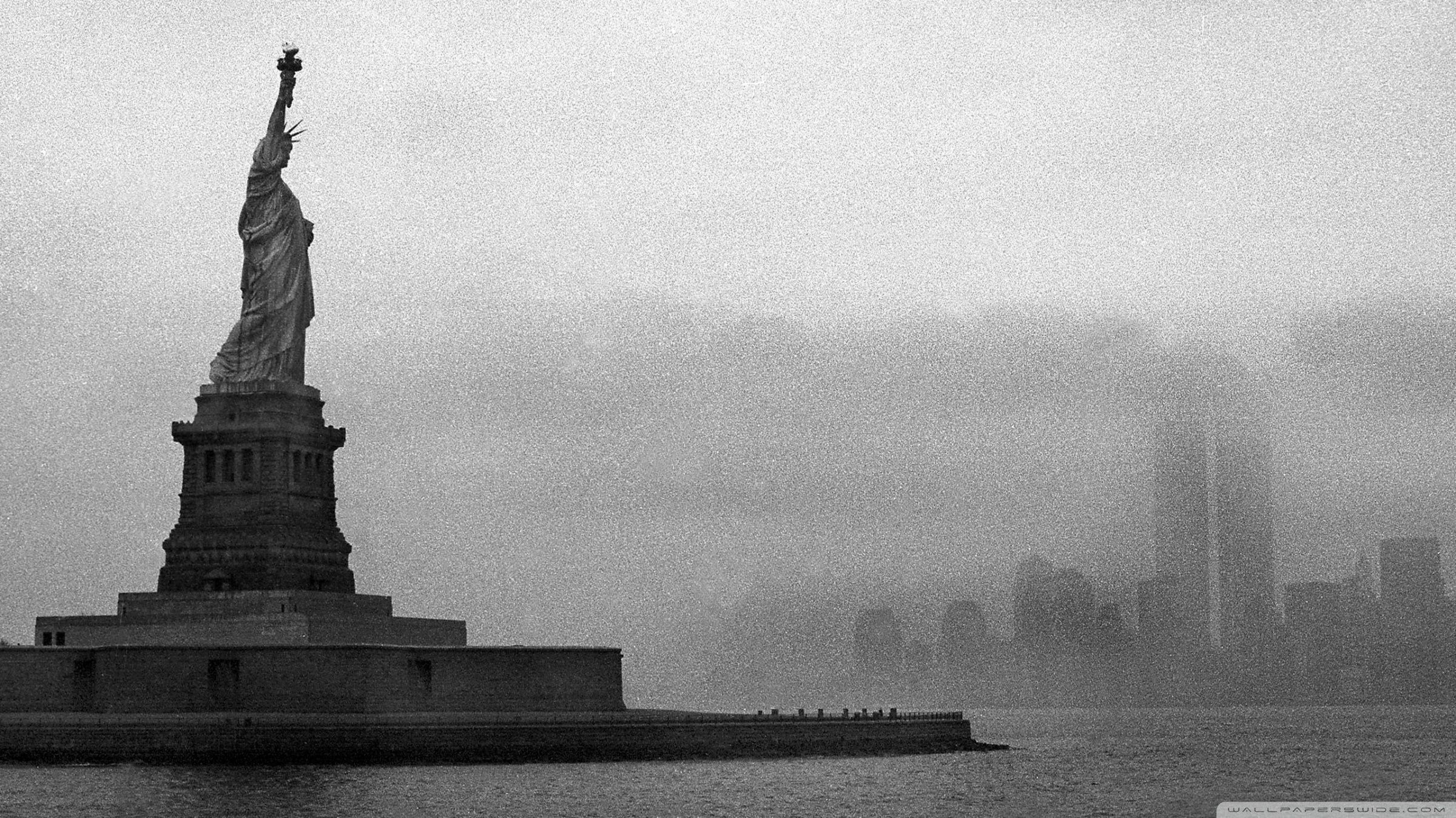 2400x1350 Statue Of Liberty Vintage Photography