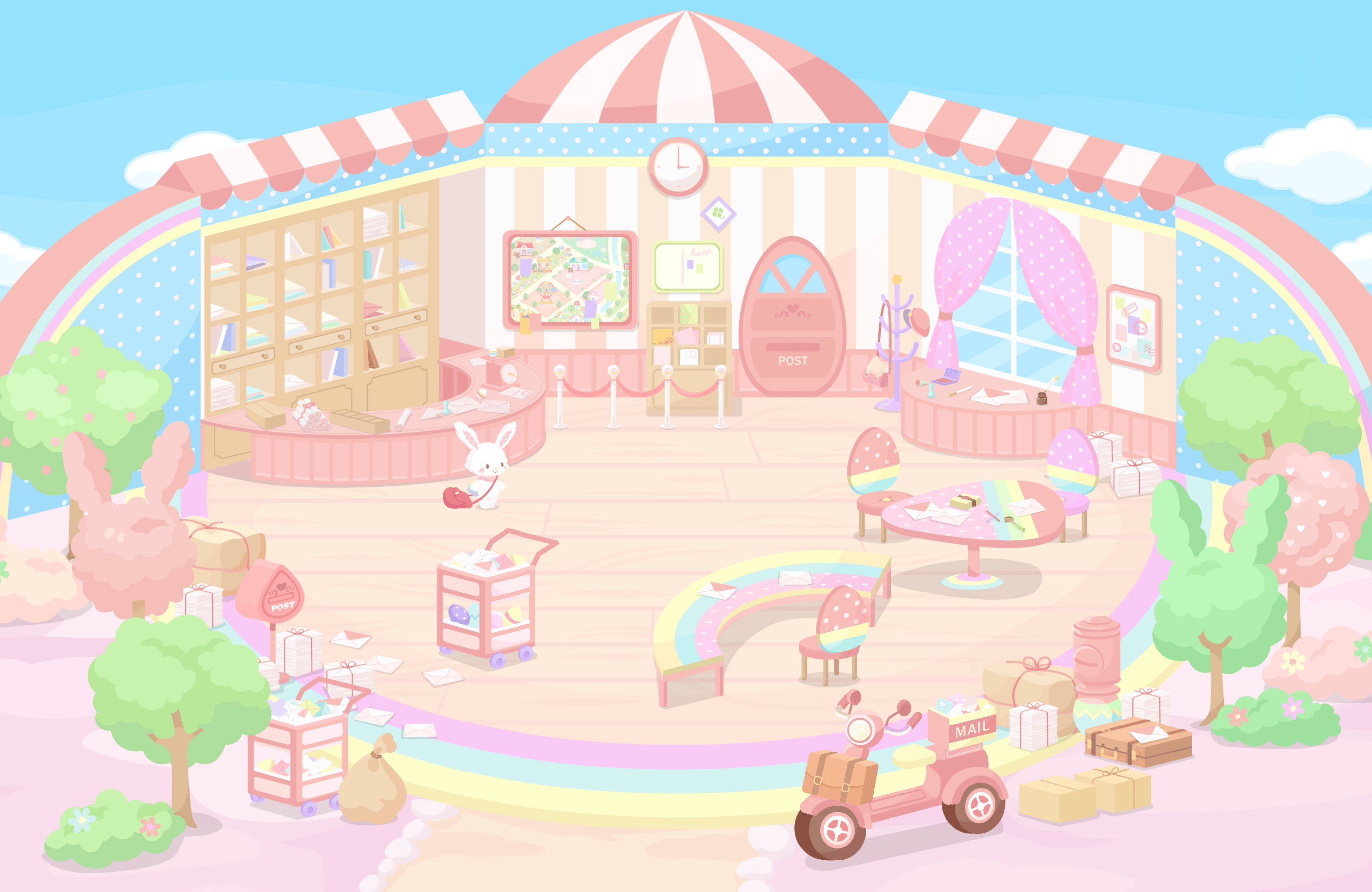 3227x2098 Sanrio Character Shop Background