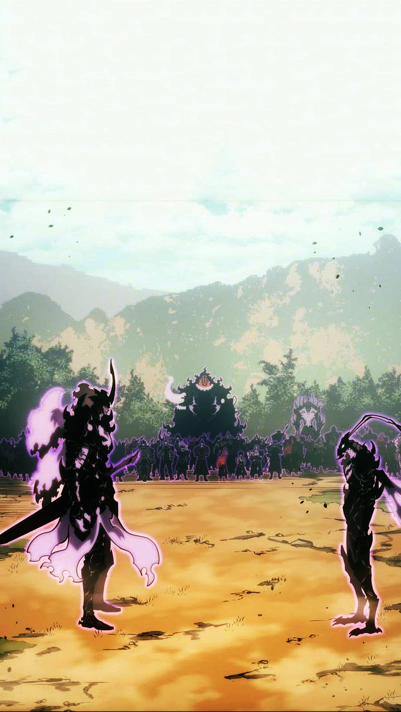 800x1422 Solo leveling, beru vs bellion, shadow army, beru, grand marshall bellion, shadow monarch, HD phone wallpaper