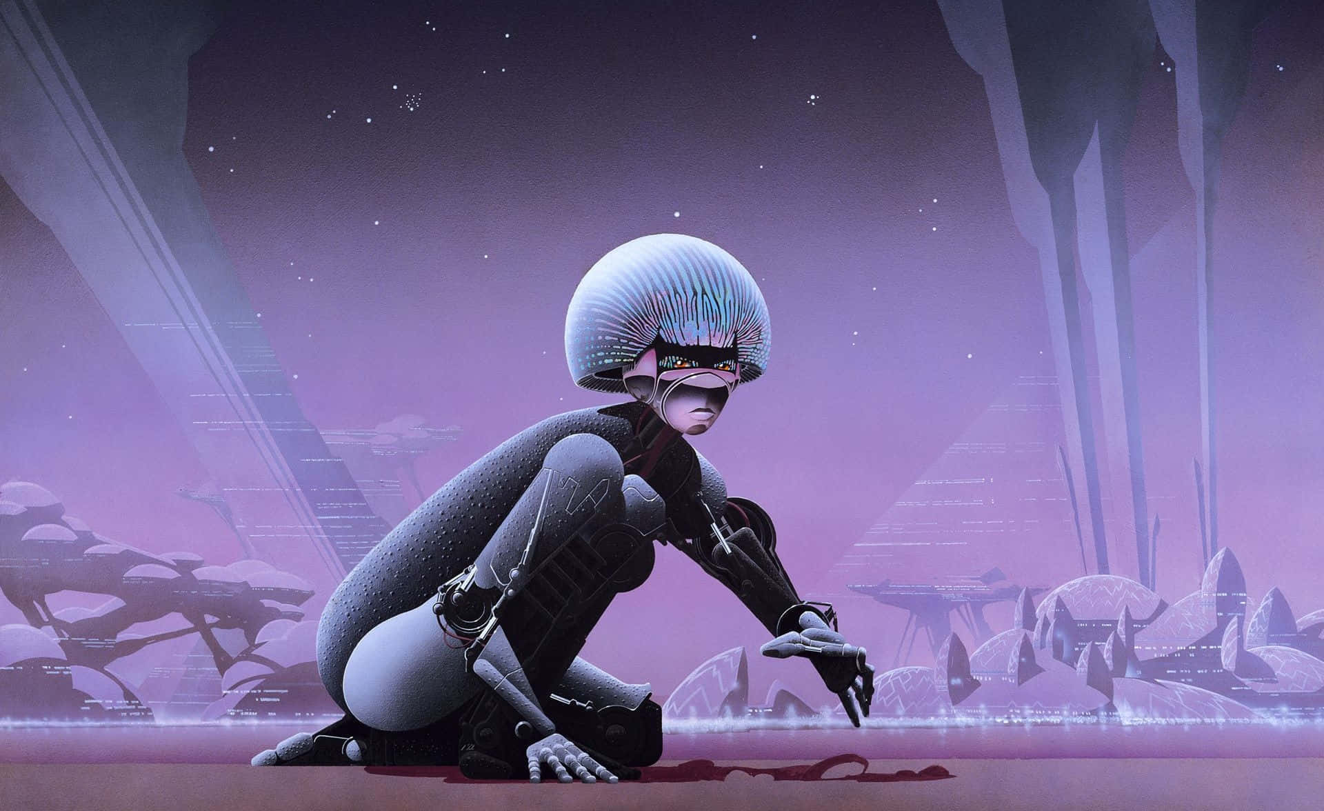 1920x1176 Download Futuristic Cartoon Sci Fi City