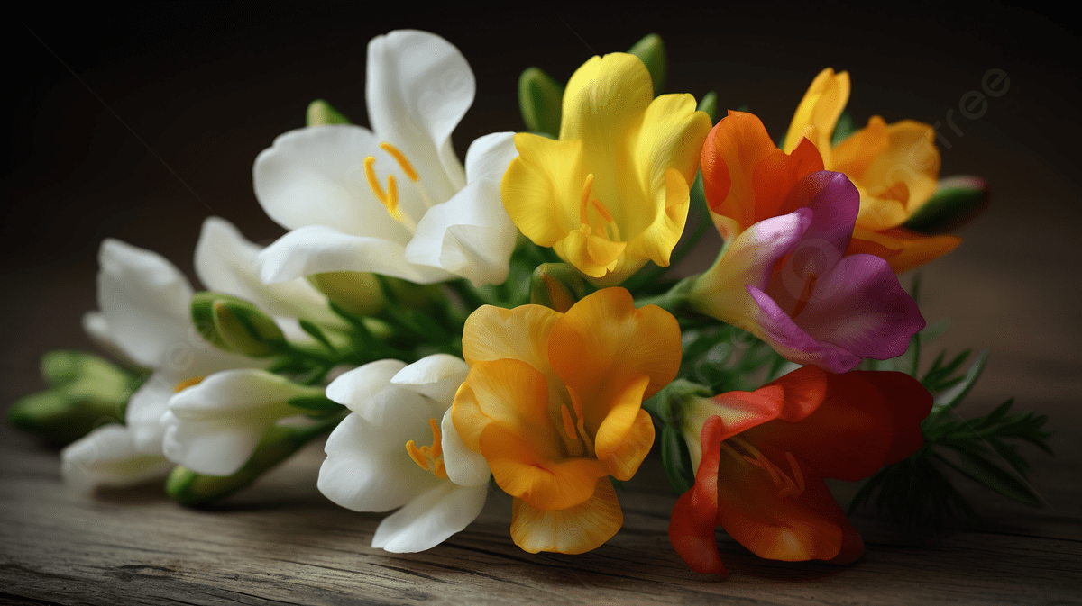 1200x673 Colorful Flowers Sitting On Top Of A