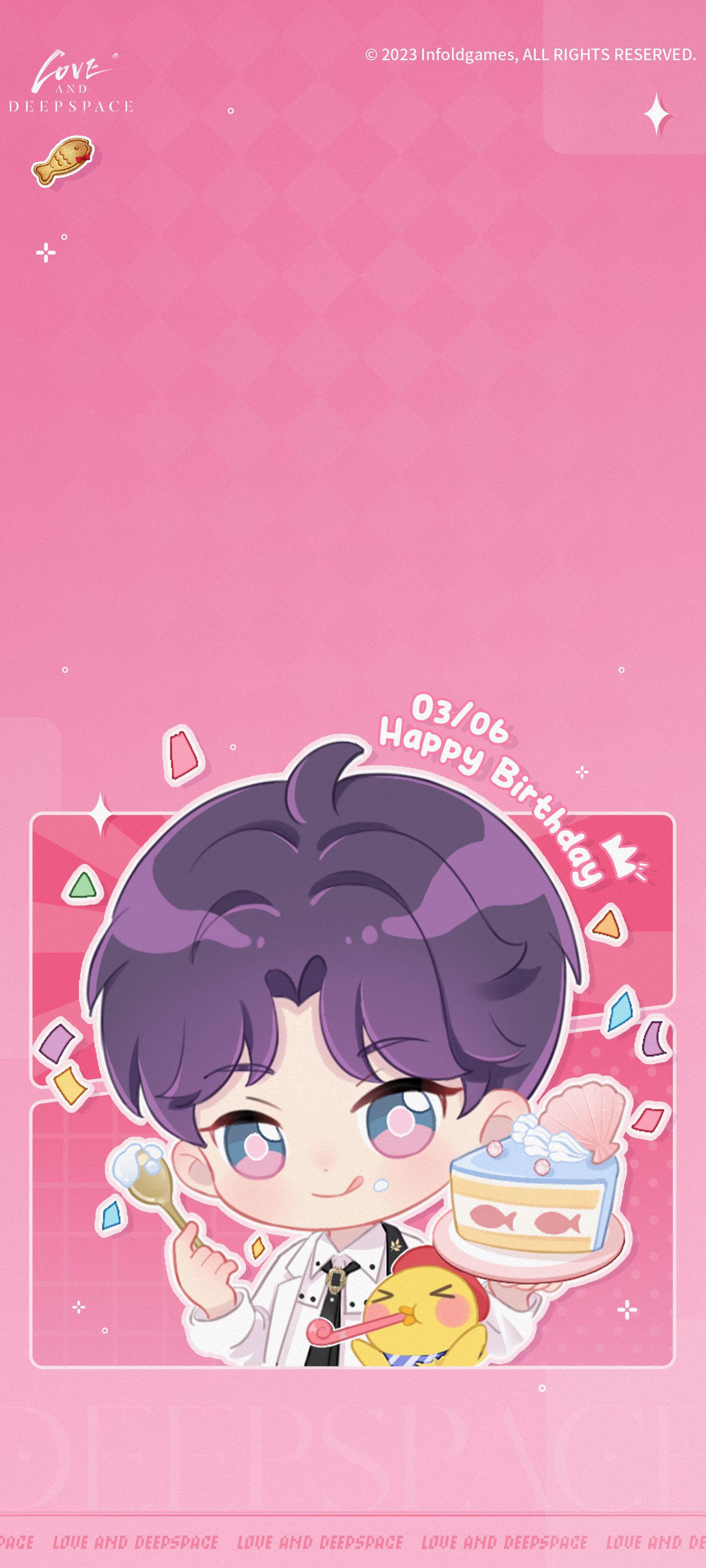 1440x3200 Love and Deepspace. Chibi Wallpaper