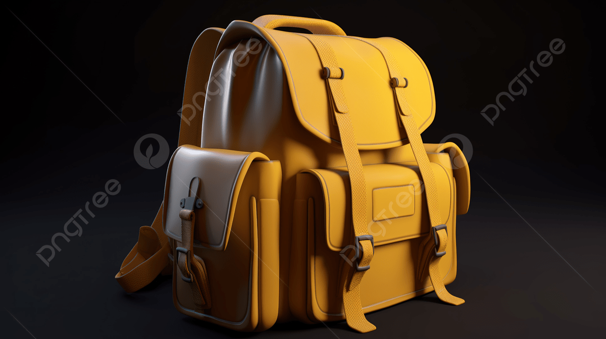 1200x673 School Bag Icon A 3D Rendered