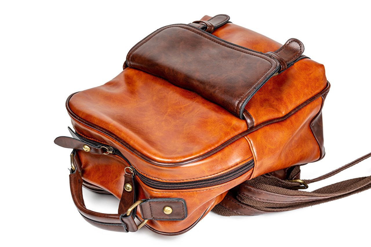 1280x853 School Backpack Leather White background
