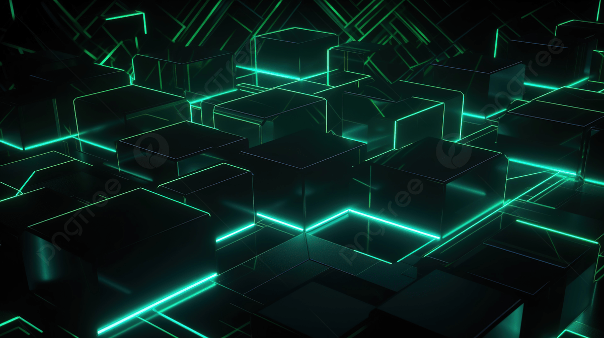 1200x673 Green Geometric Abstract Background
