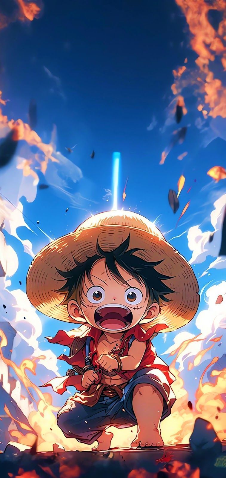 757x1600 One Piece Phone Wallpaper