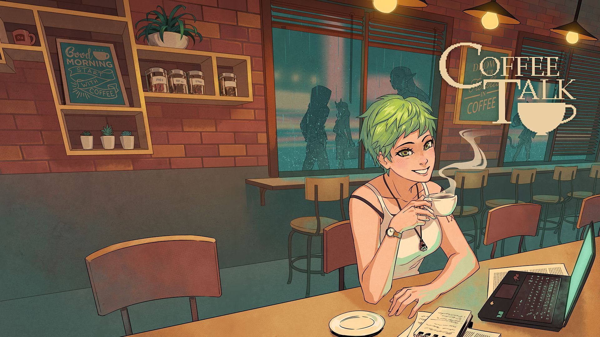 1920x1080 Coffee Talk Wallpaper