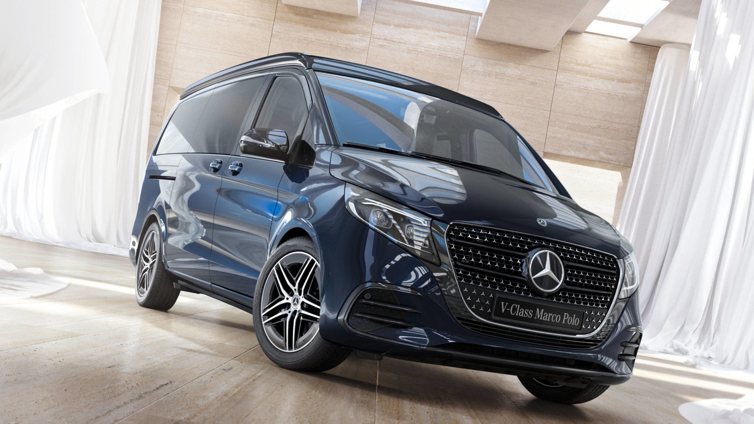 2560x1440 Experience The Elegance Of The 2024 Mercedes Benz V Class