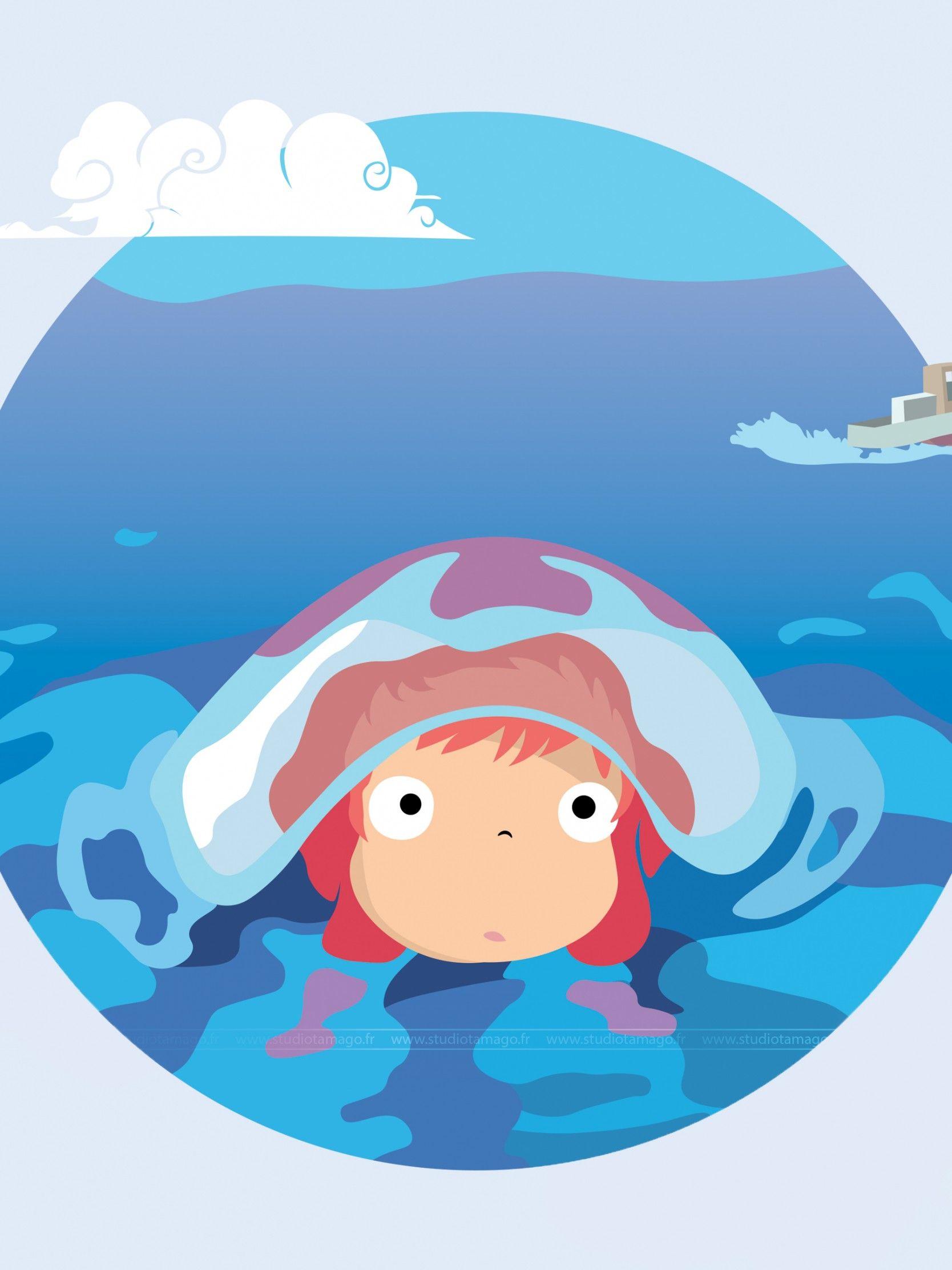 1668x2224 Download Wallpaper 1668x2224 Ponyo aesthetic, Ponyo amazon
