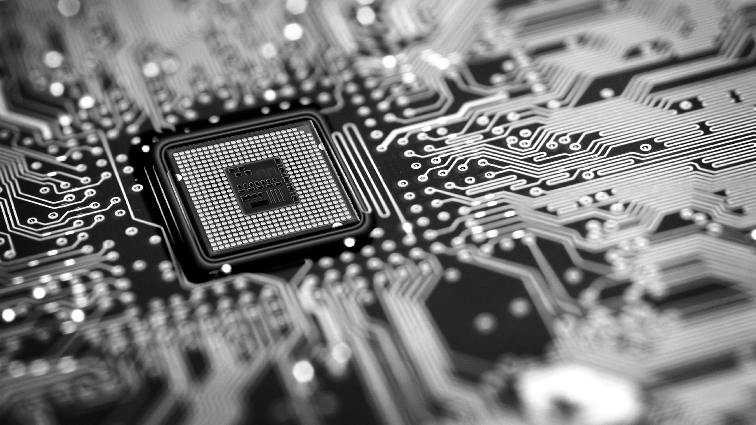 2560x1440 Computer Motherboard, Background