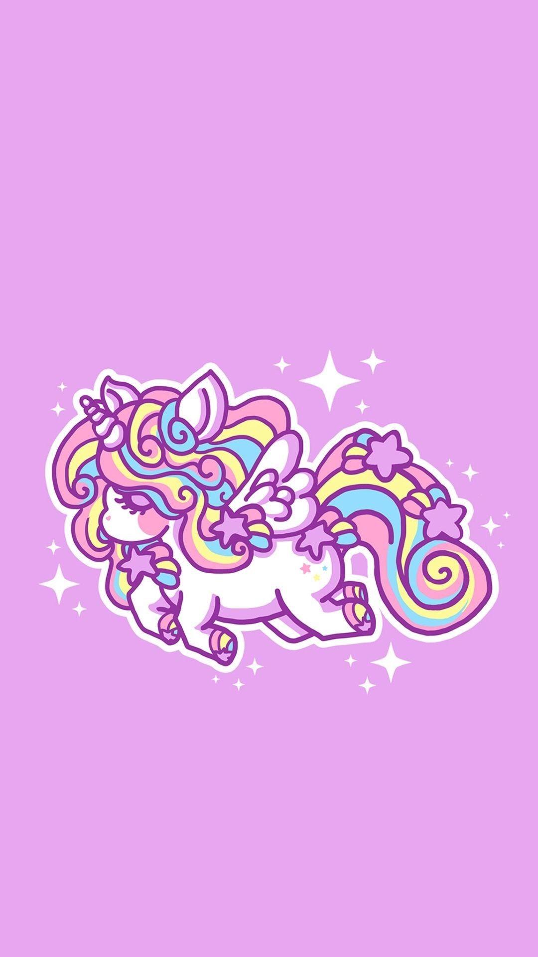1080x1920 Kawaii Unicorn Wallpaper