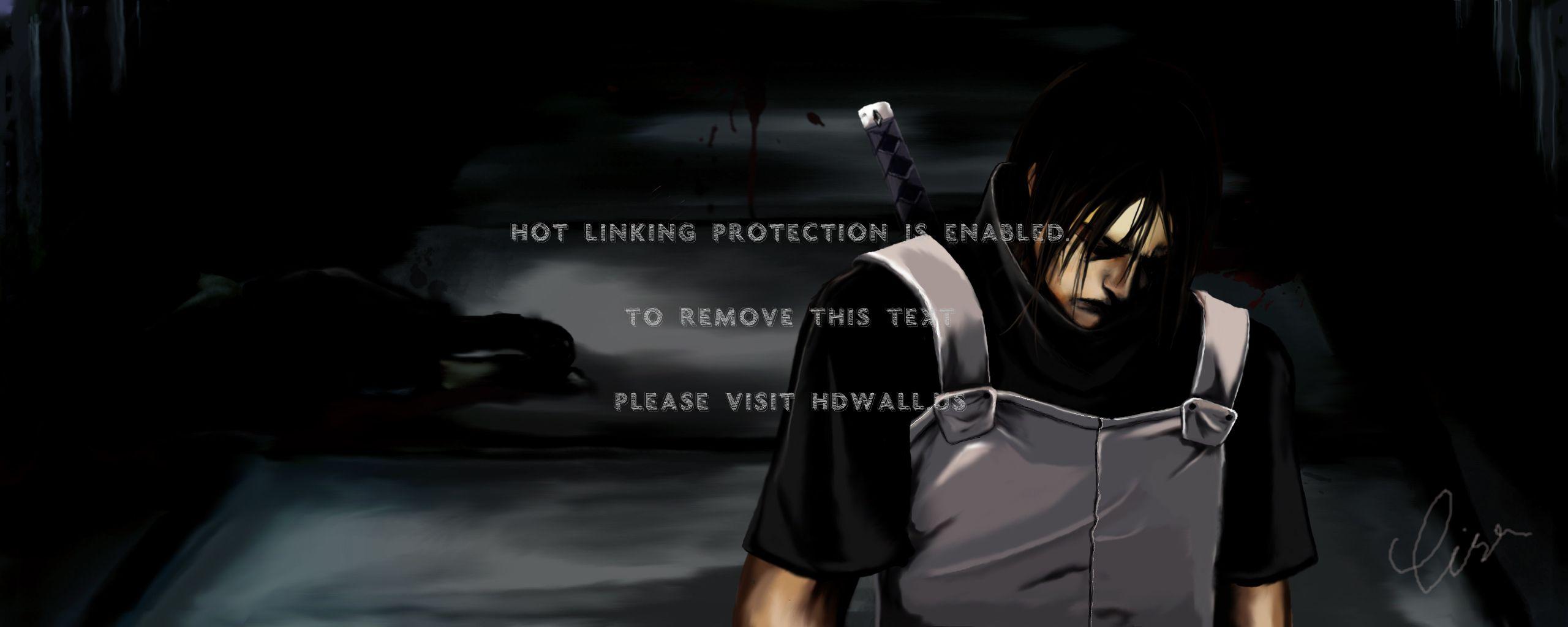 2560x1024 Itachi anbu wallpaper