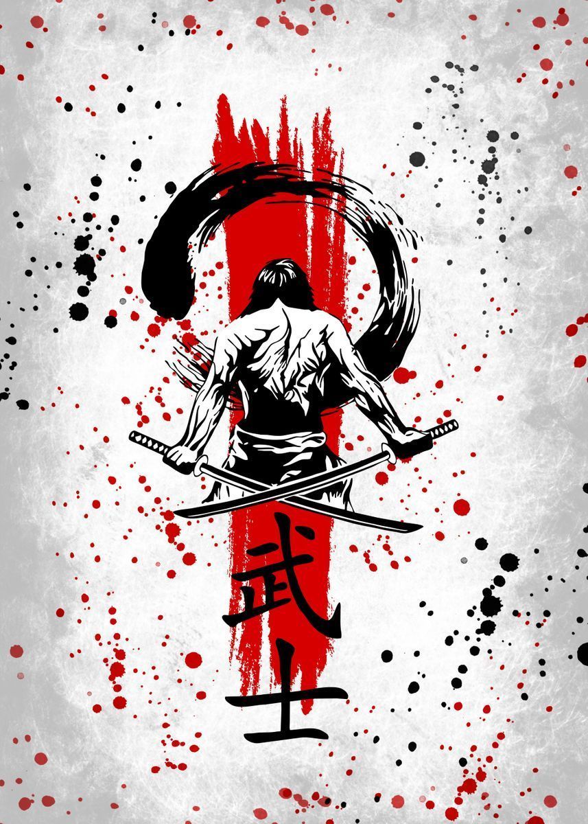 857x1200 Japanese Samurai' Poster, picture