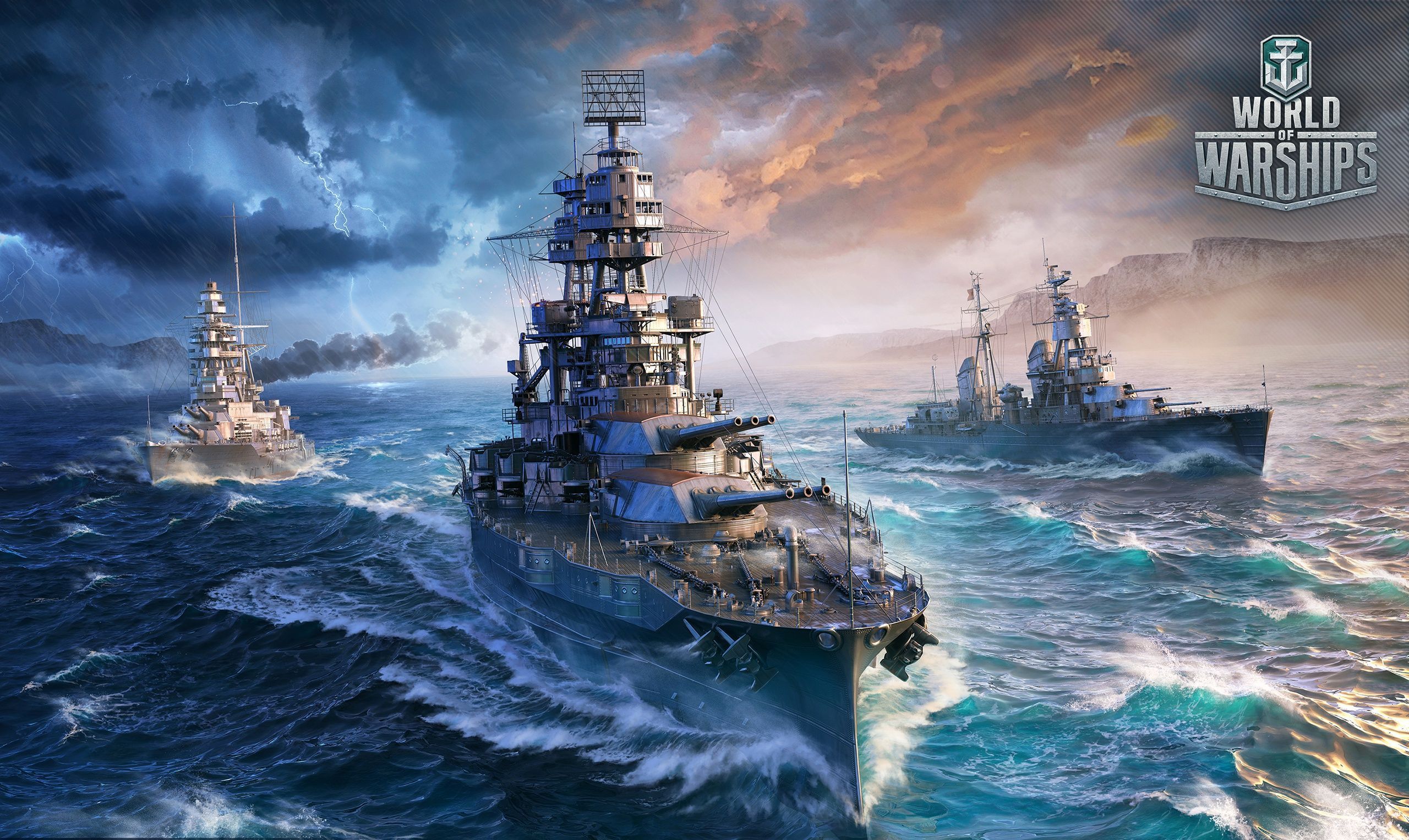 2560x1528 Warship Wallpaper