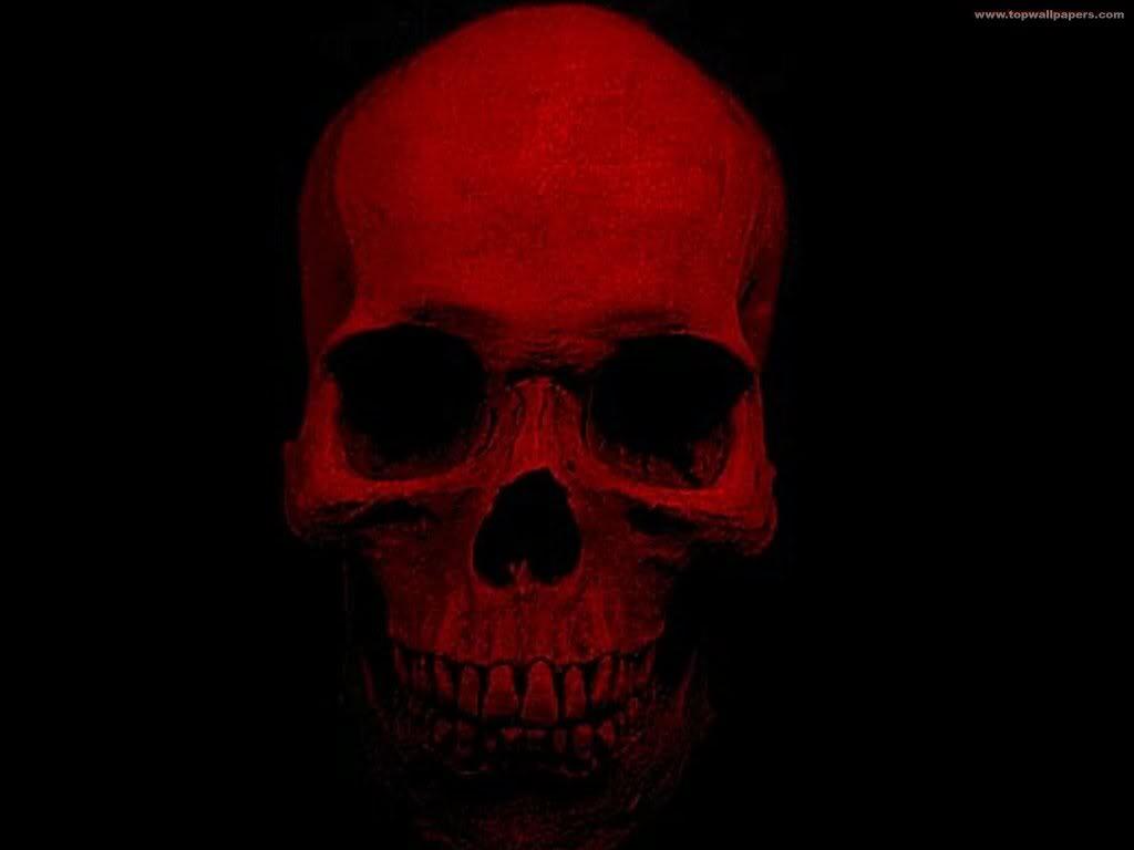 1024x768 Beautiful Red Skulls Wallpaper High Definition