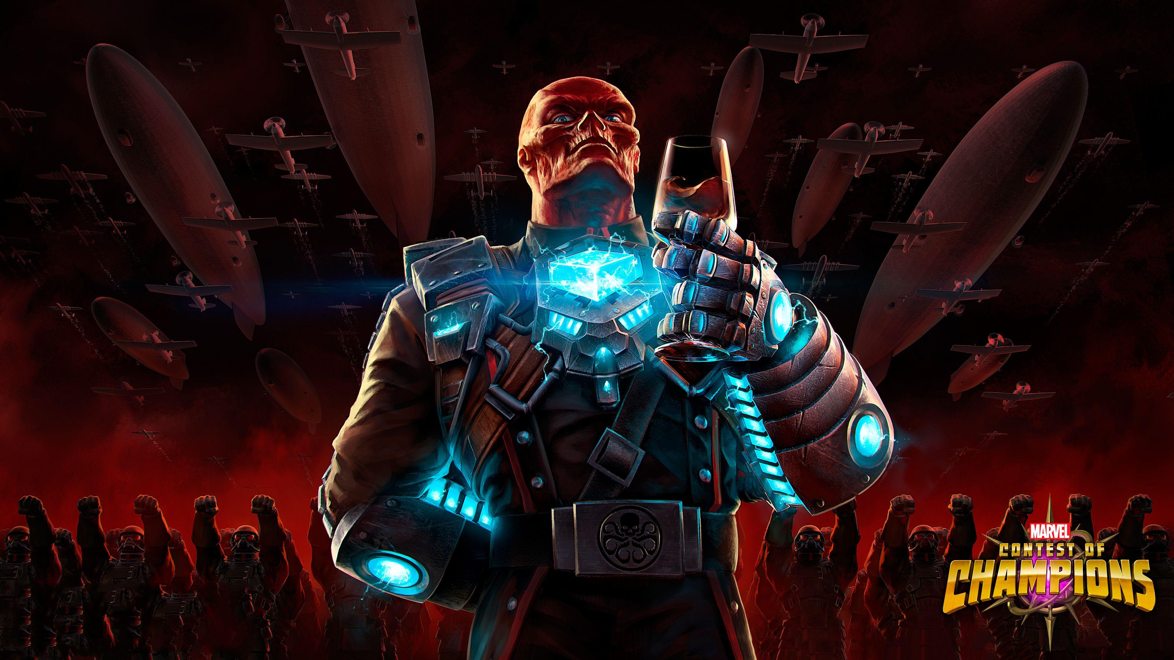 3840x2160 Wallpaper 4k Red Skull Contest Of Champions 4k 4k Wallpaper