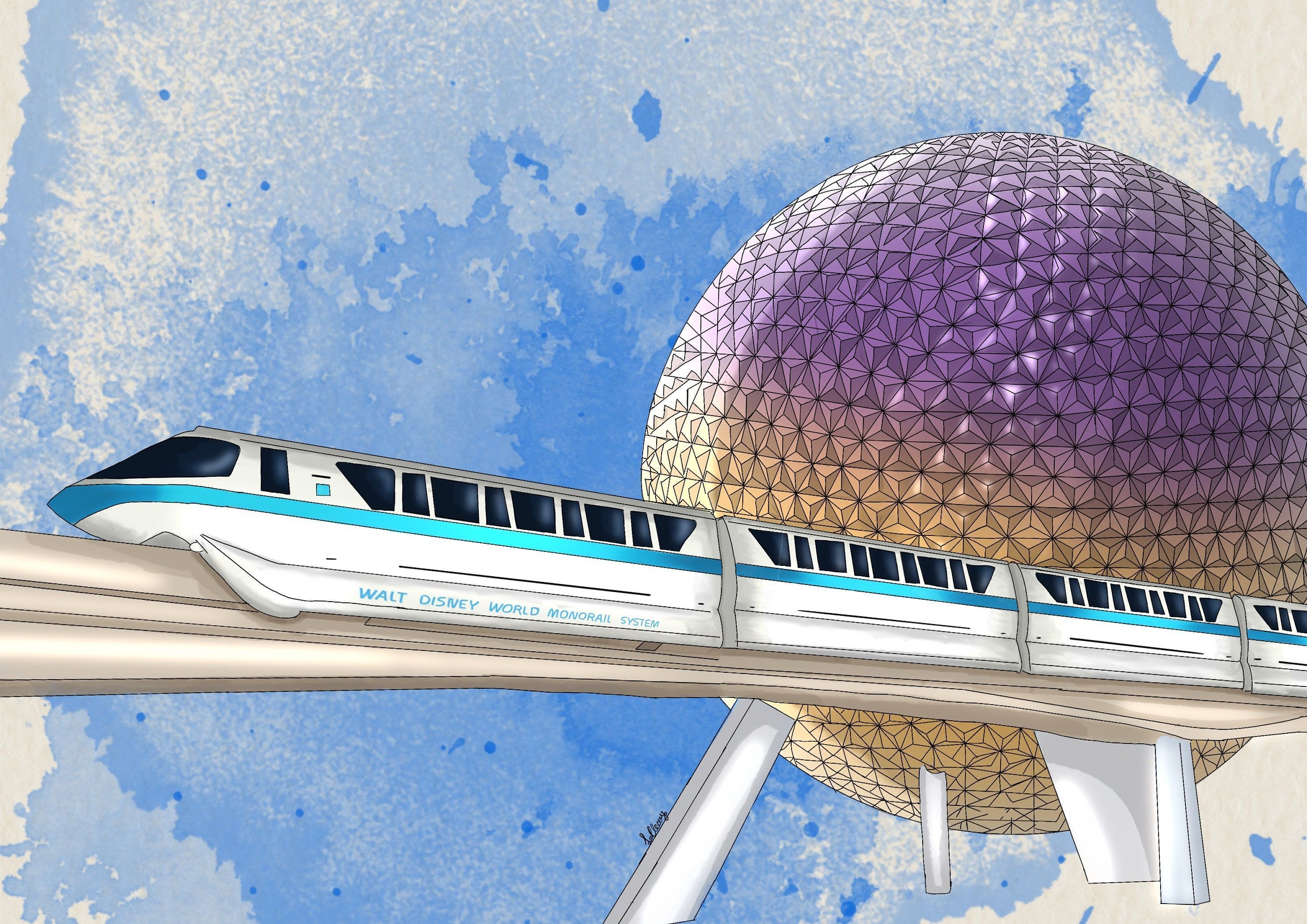 3000x2121 Disneyworld Epcot Center Spaceship