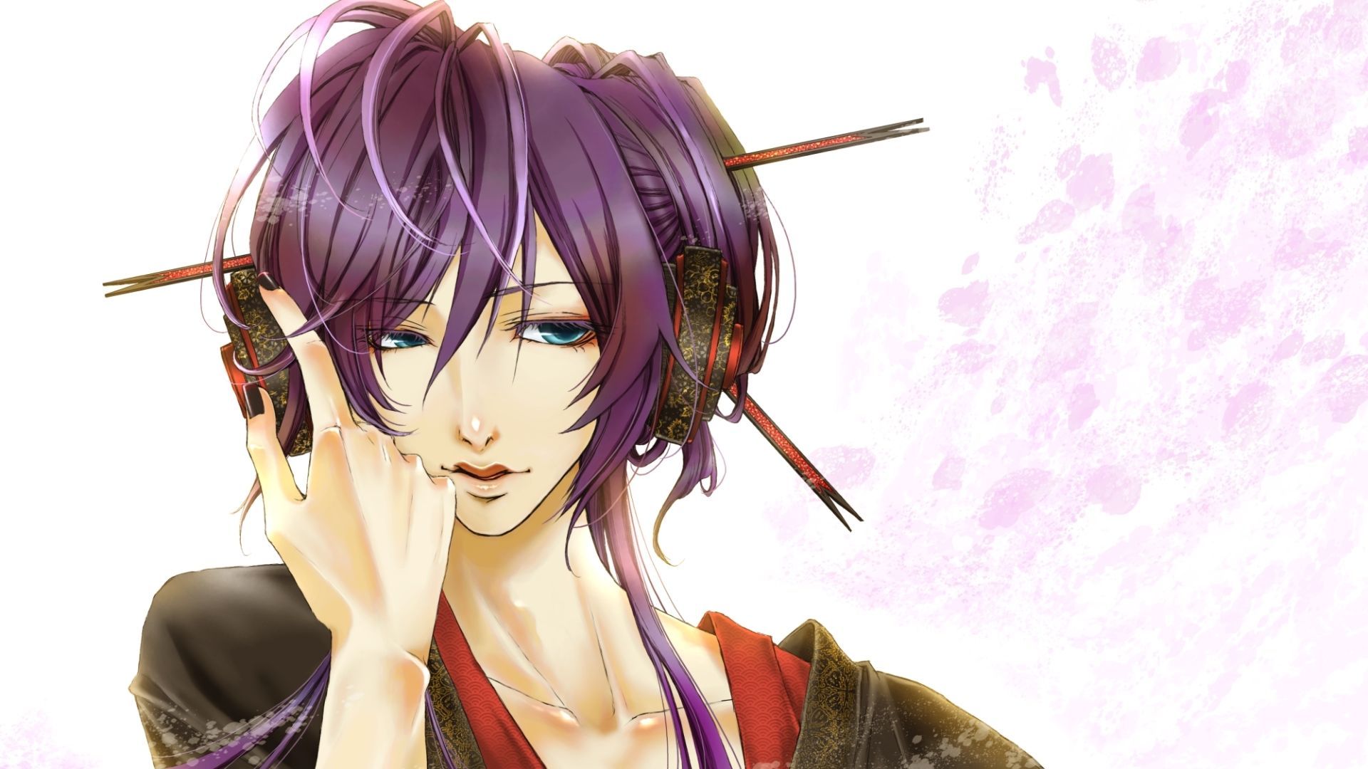 1920x1080 Wallpaper anime, headphones, art, guy