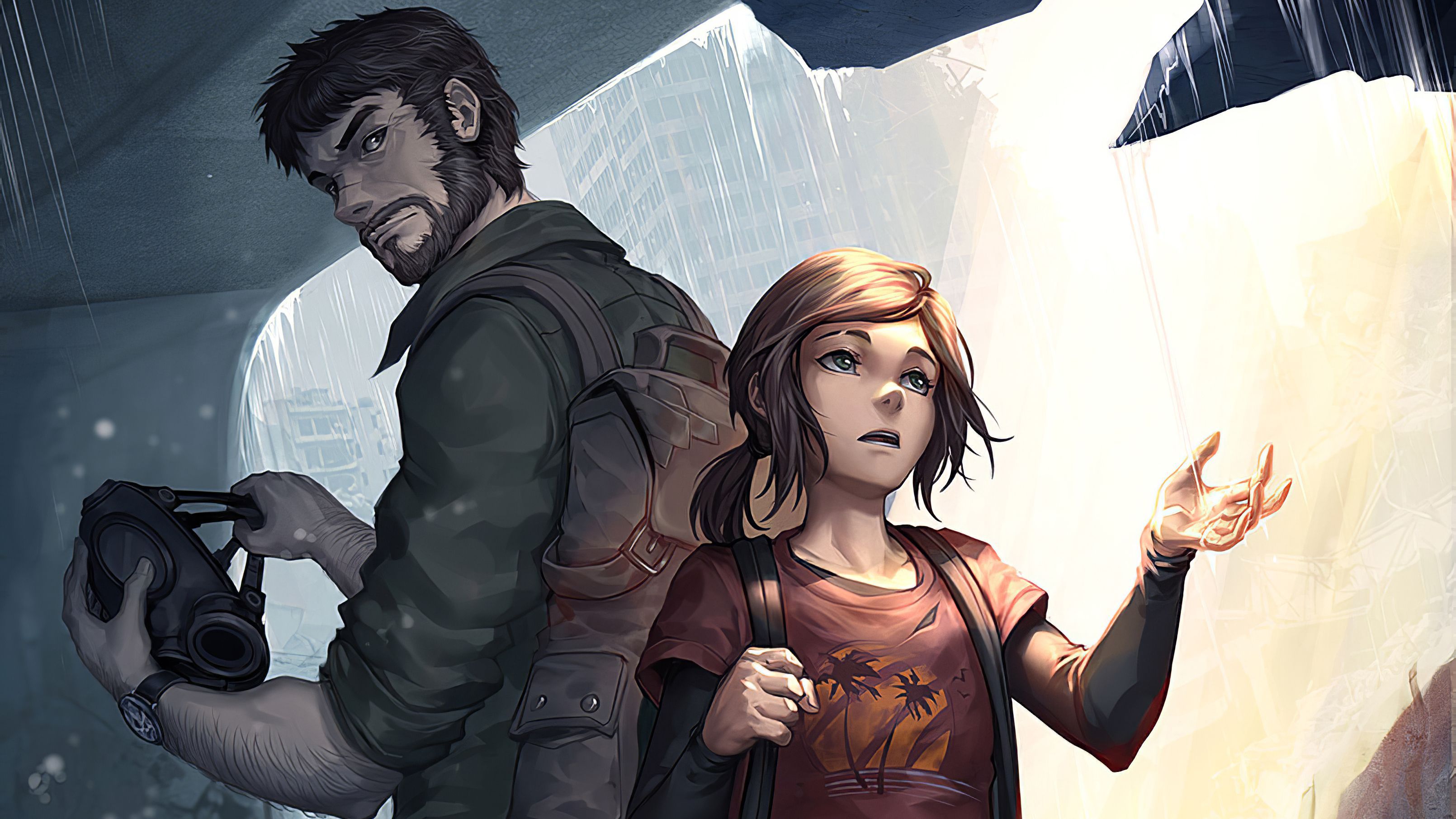 3220x1811 Download Ellie (The Last Of Us) Joel