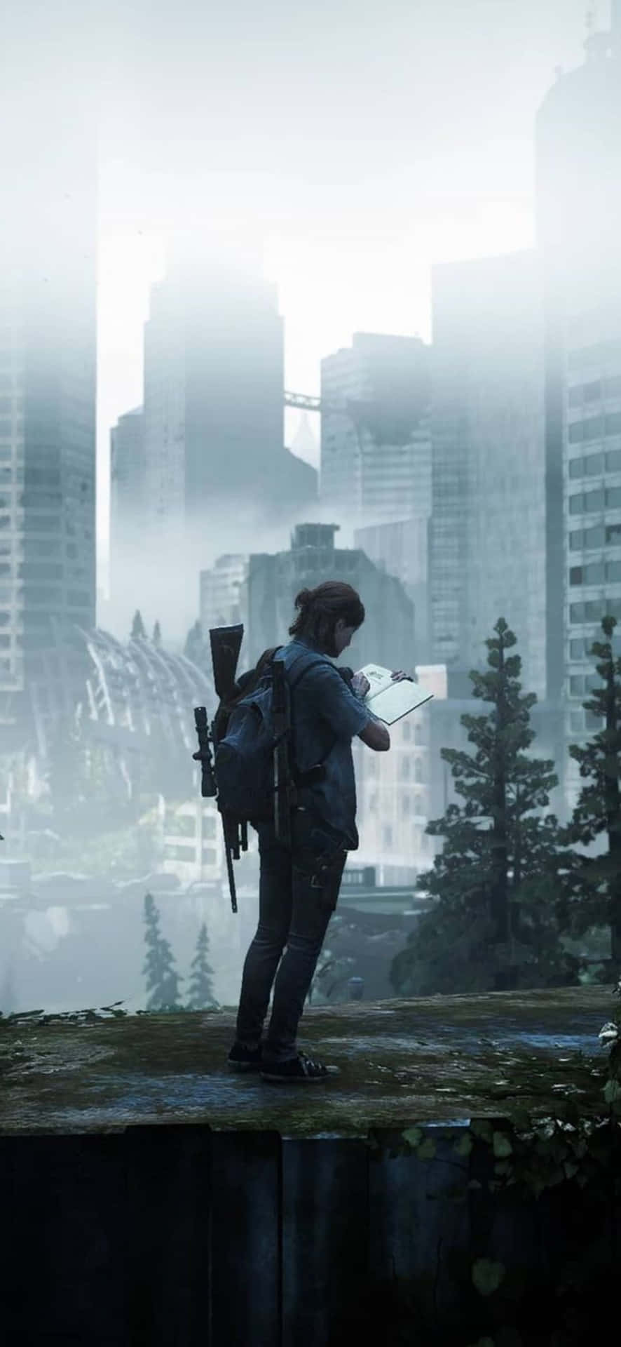 886x1920 Download Ellie and Joel in The Last