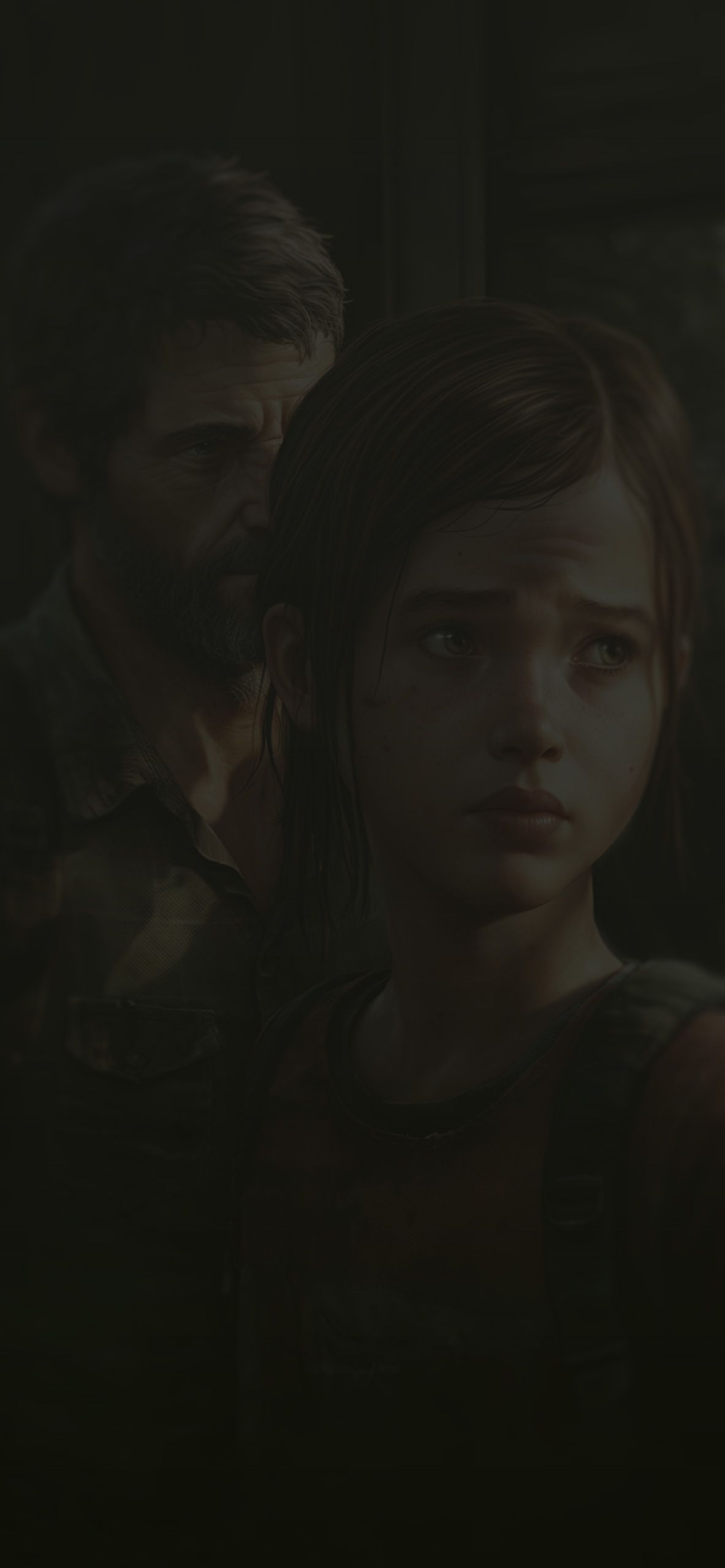 1183x2560 The Last of Us Ellie & Joel Wallpaper