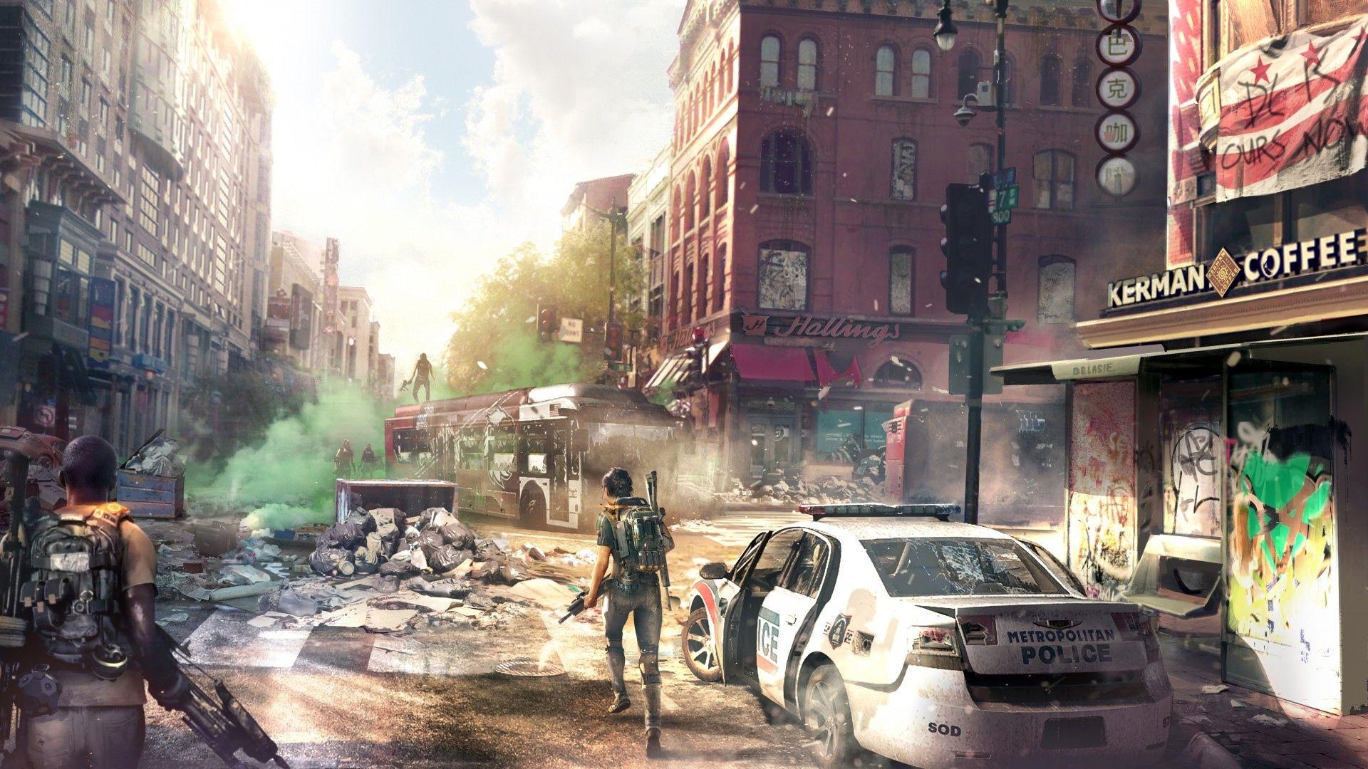 1920x1080 Battle at the intersection. Wallpaper from Tom Clancy's