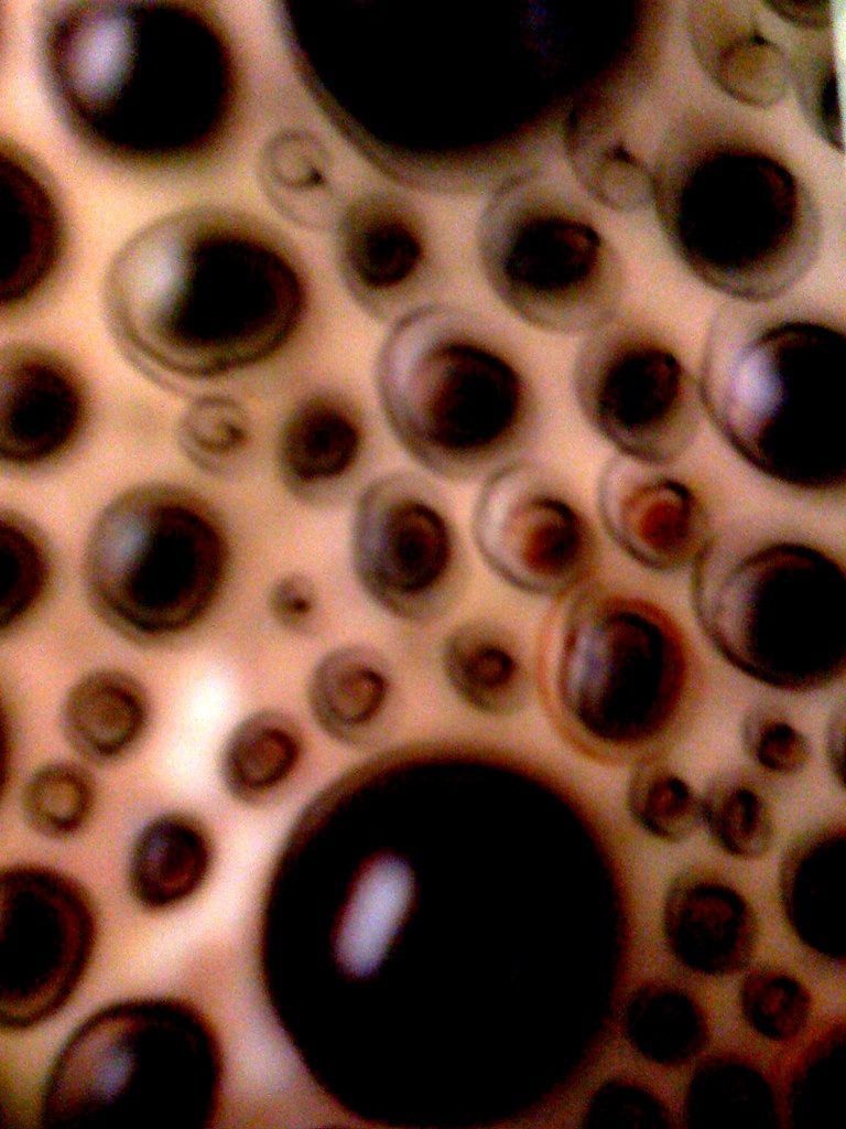 768x1024 Trypophobia. Fear of holes, clusters