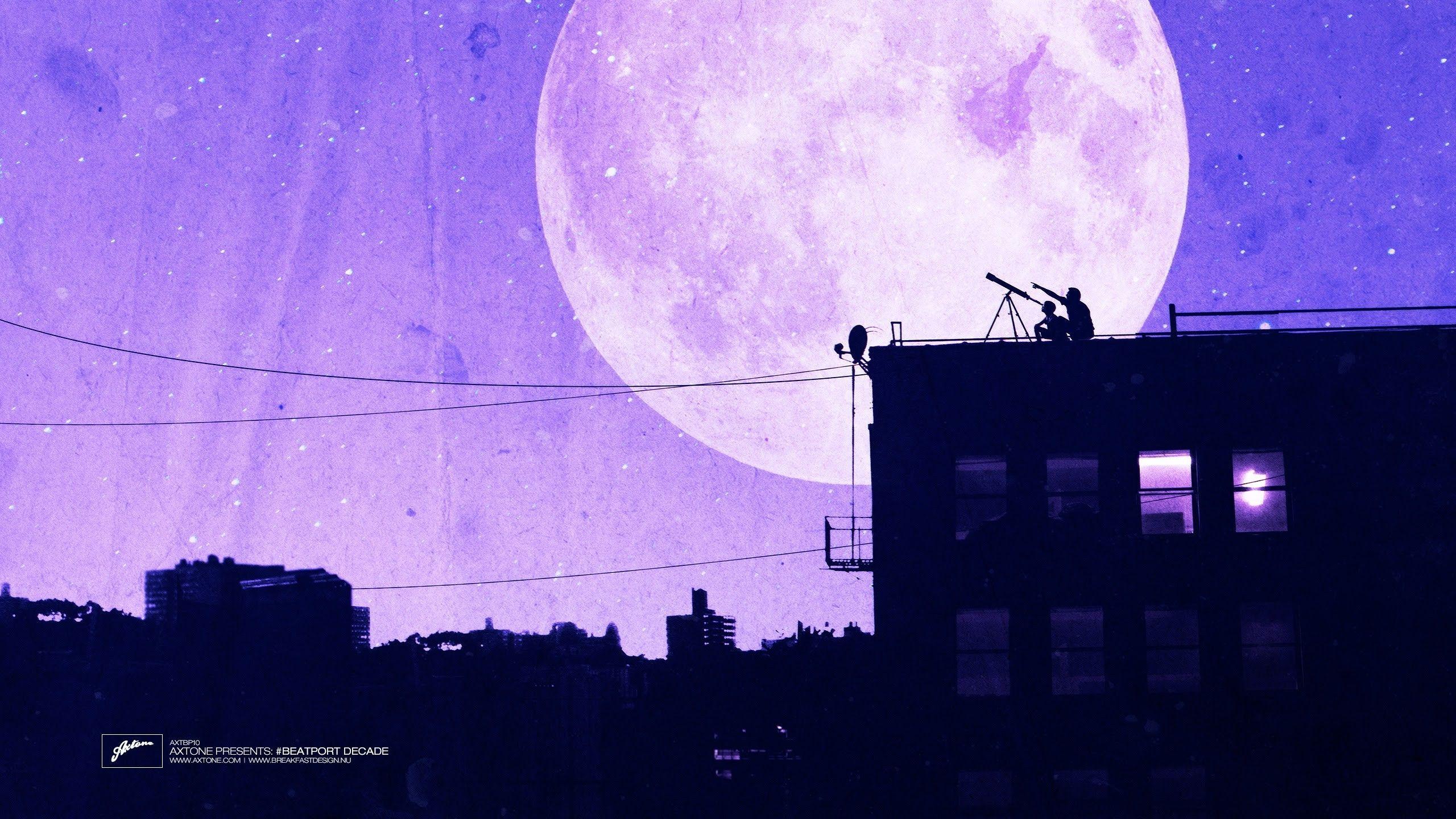 2560x1440 Purple Celestial Wallpaper