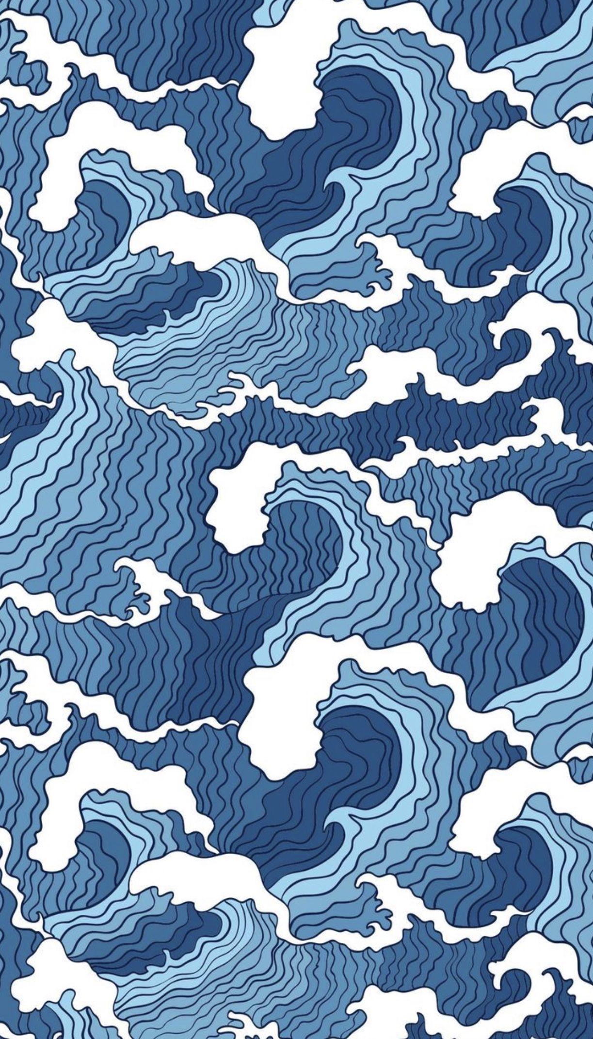 12++ Waves Wallpaper Vsco