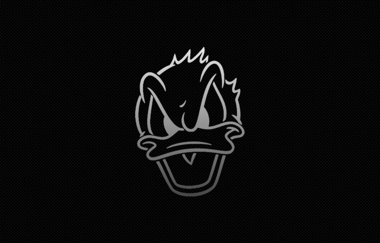 1332x850 Wallpaper Black, Wallpaper, Donald Duck image for desktop, section абстракции