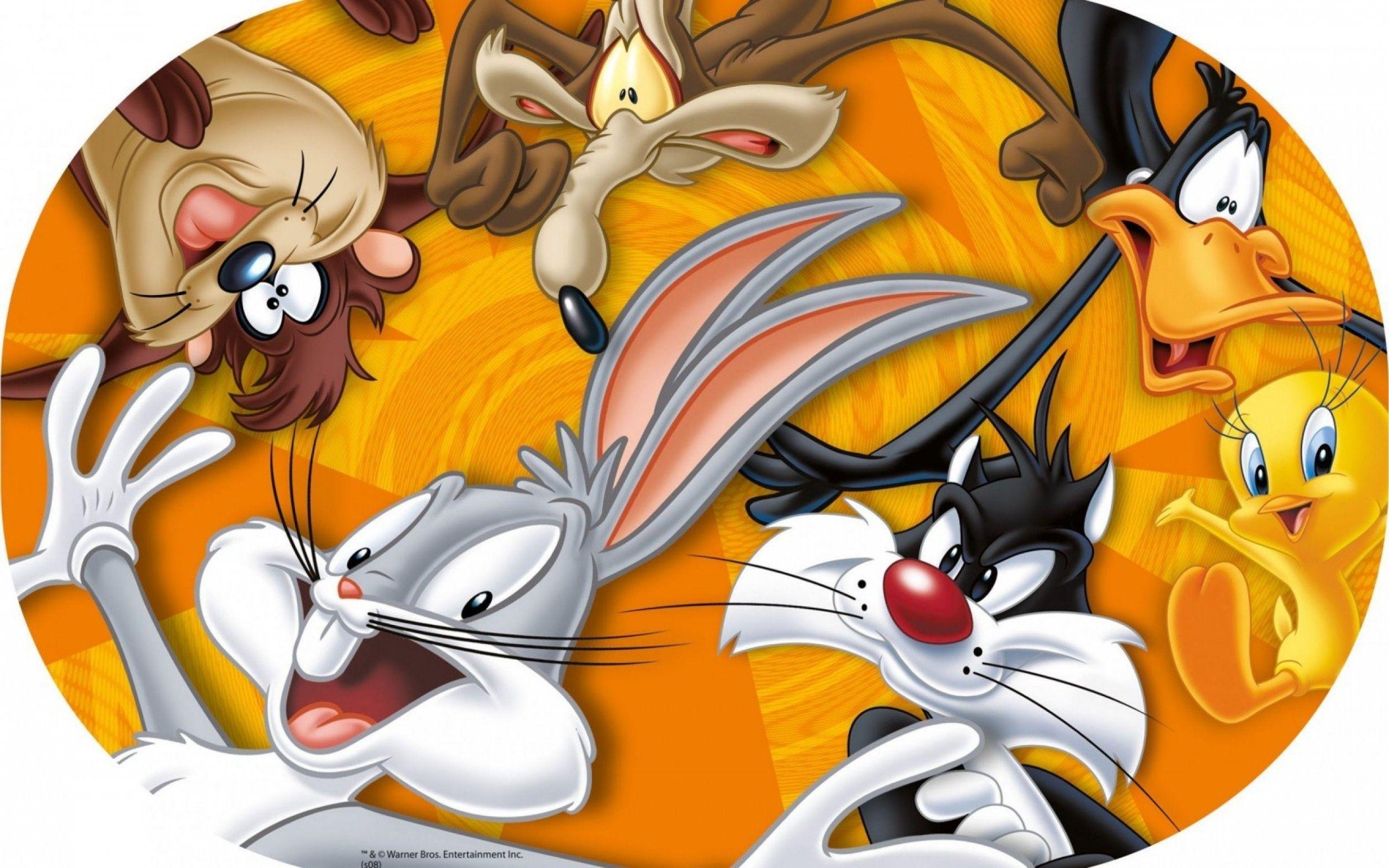 2560x1600 Looney Tunes Cartoon Bugs Bunny Cat Sylvester Coyote Daffy