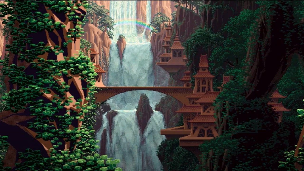 1280x720 Lofi Forest Wallpaper