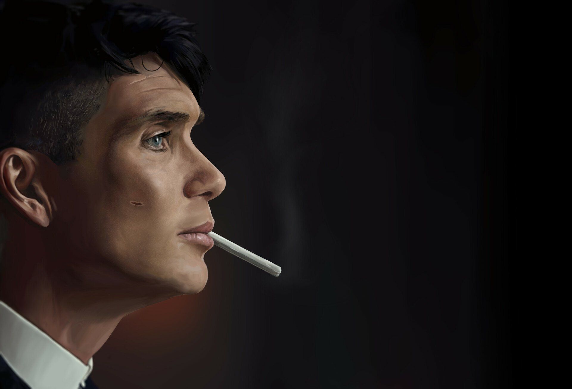 1920x1308 Thomas Shelby in Focus: Iconic Cillian Murphy HD Peaky Blinders Wallpaper