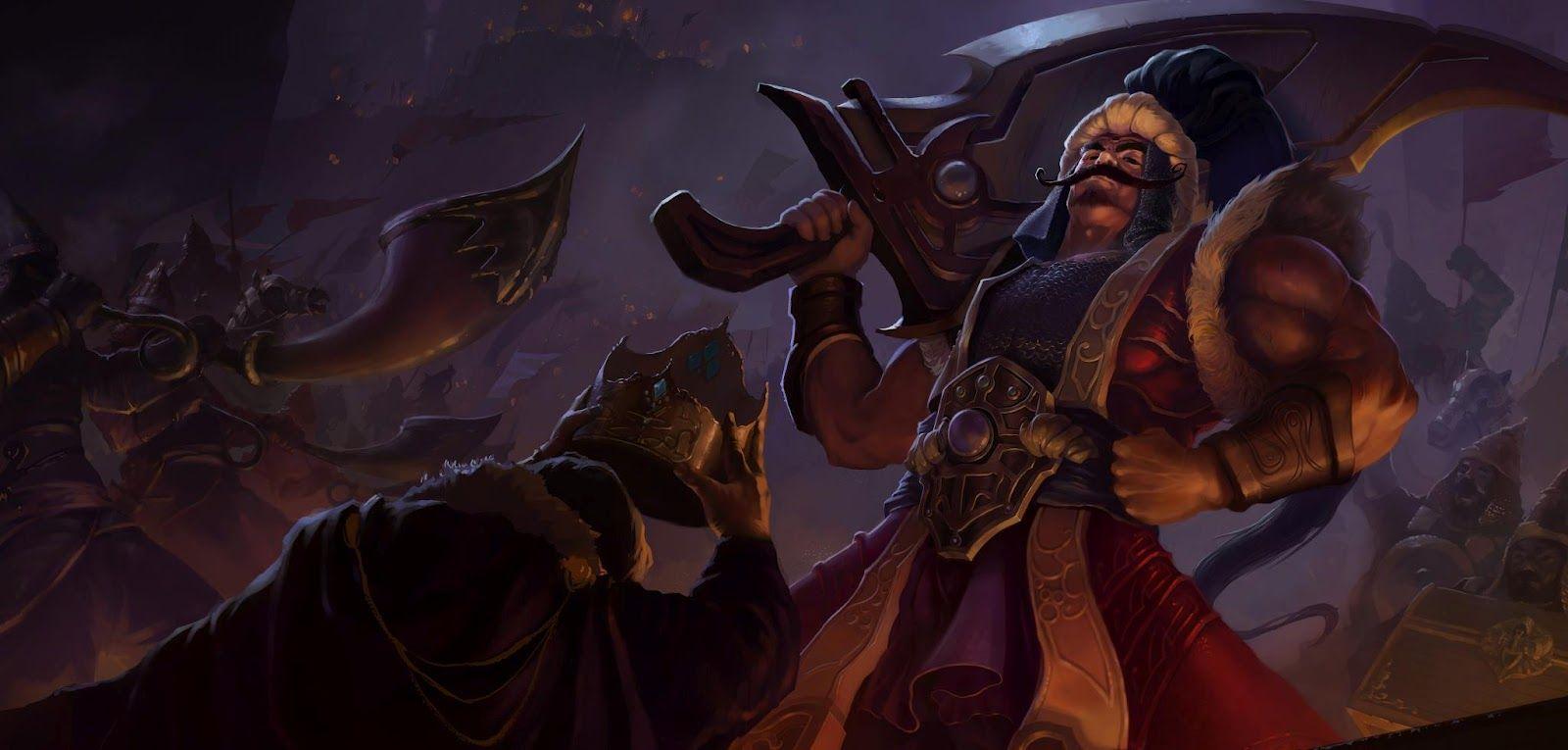 1600x765 Conqueror Tryndamere Skin of Legends Wallpaper